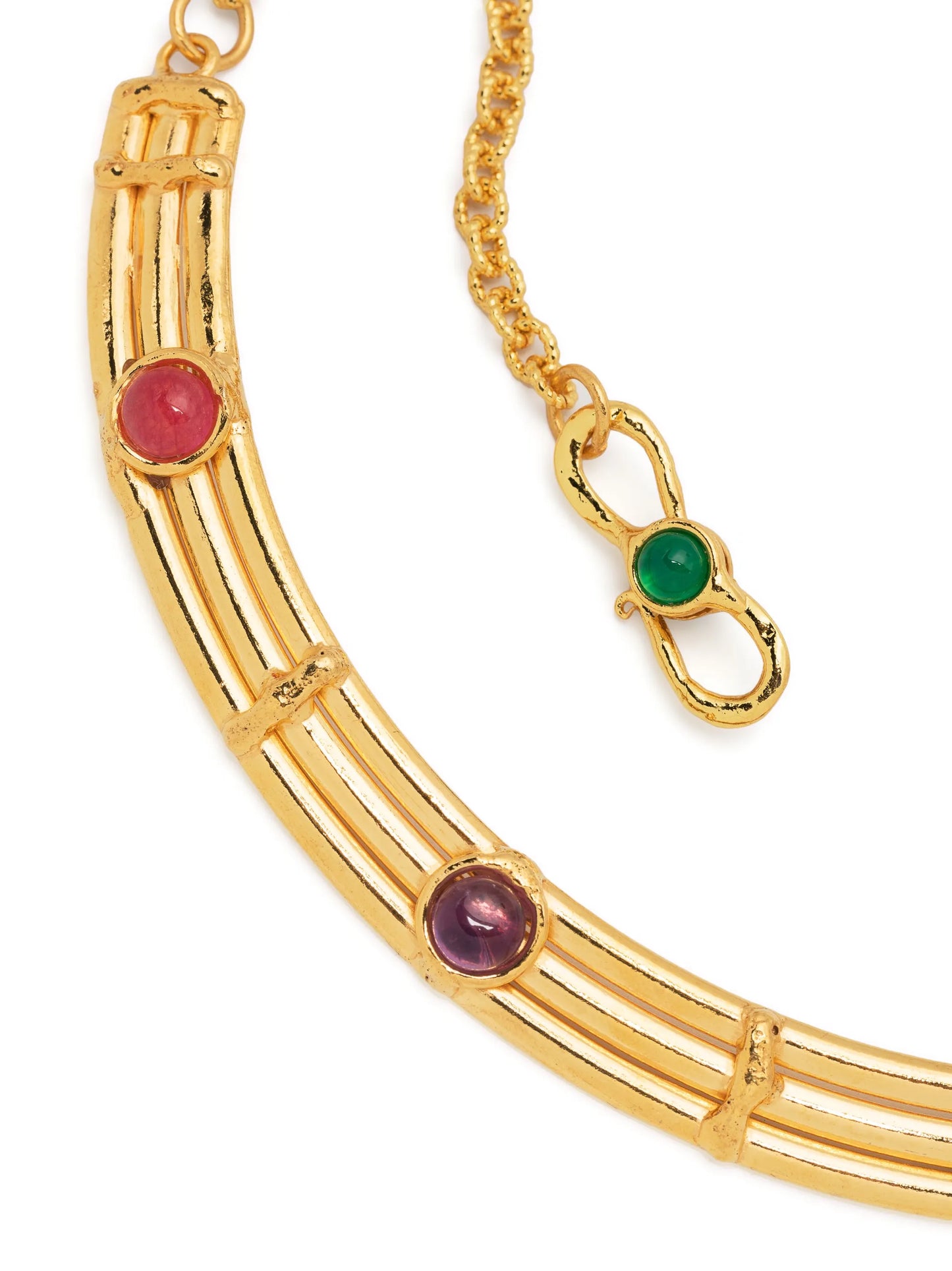 Winter crystal-embellished necklace