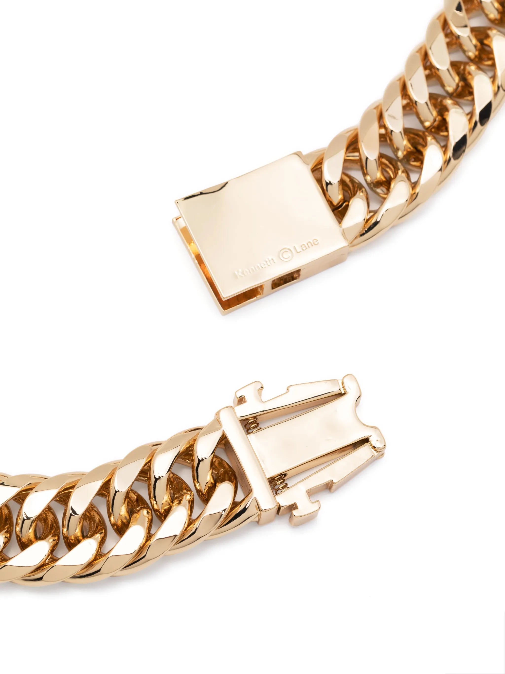 braided chain-link necklace