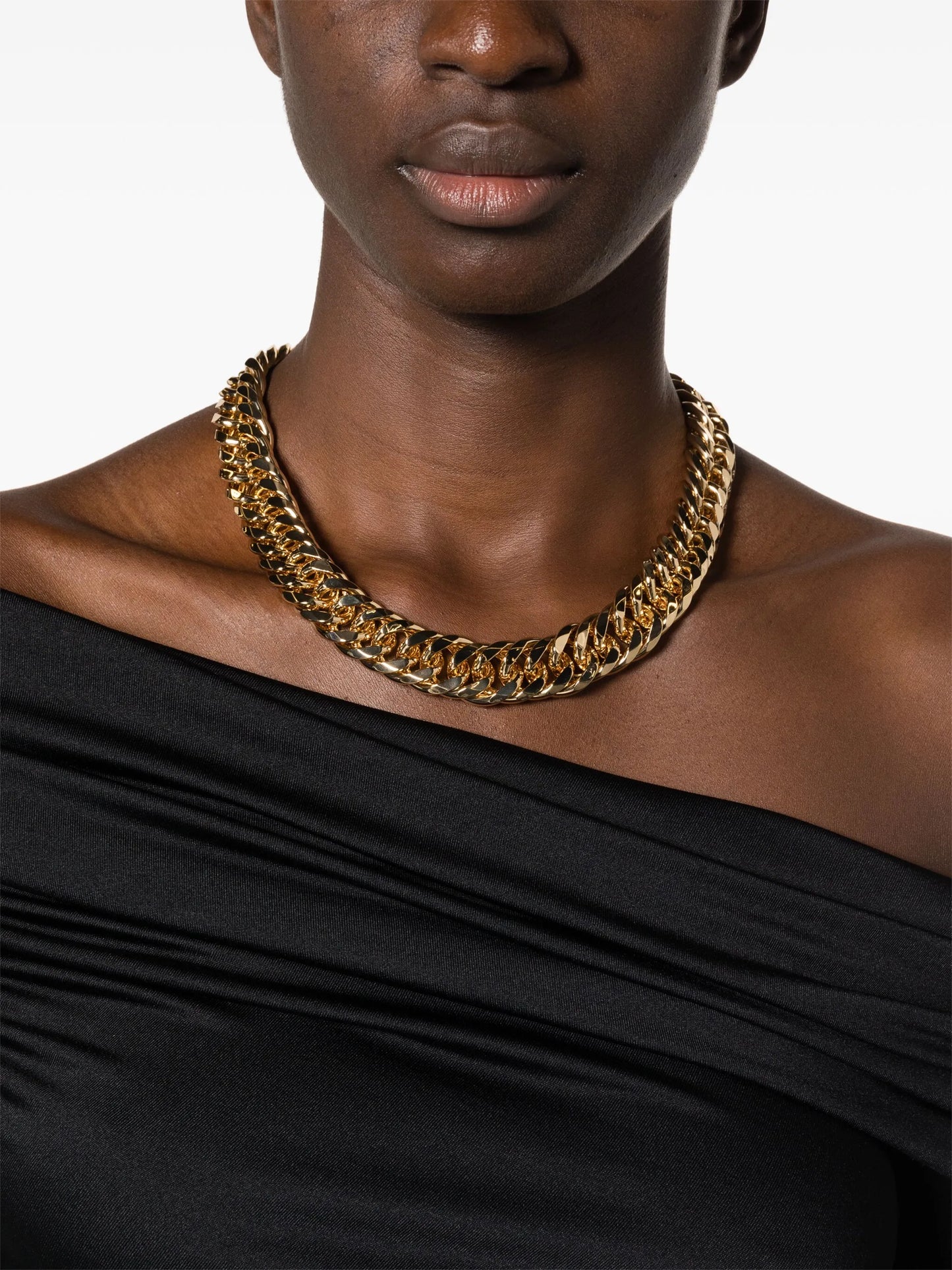 braided chain-link necklace