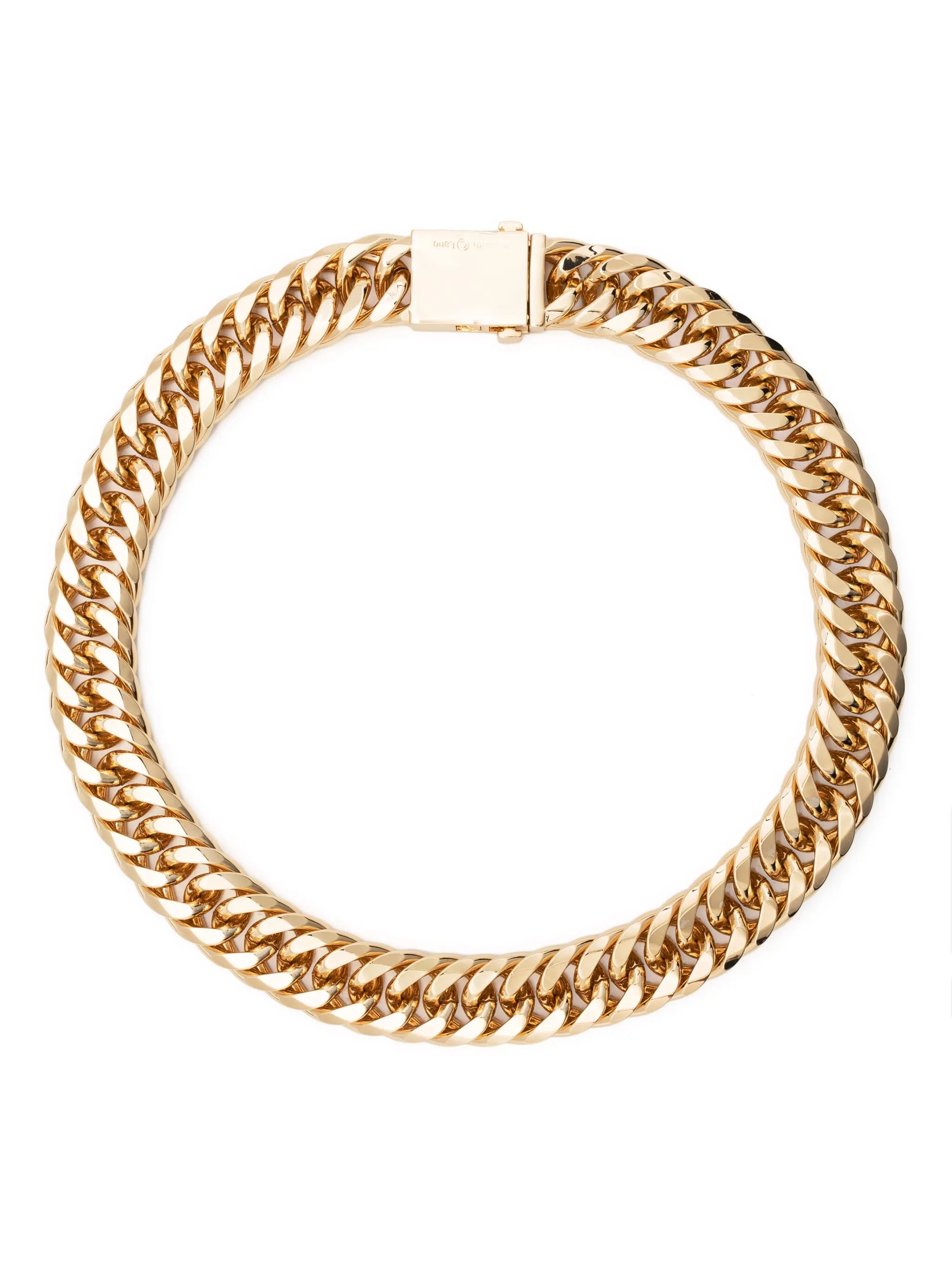 braided chain-link necklace