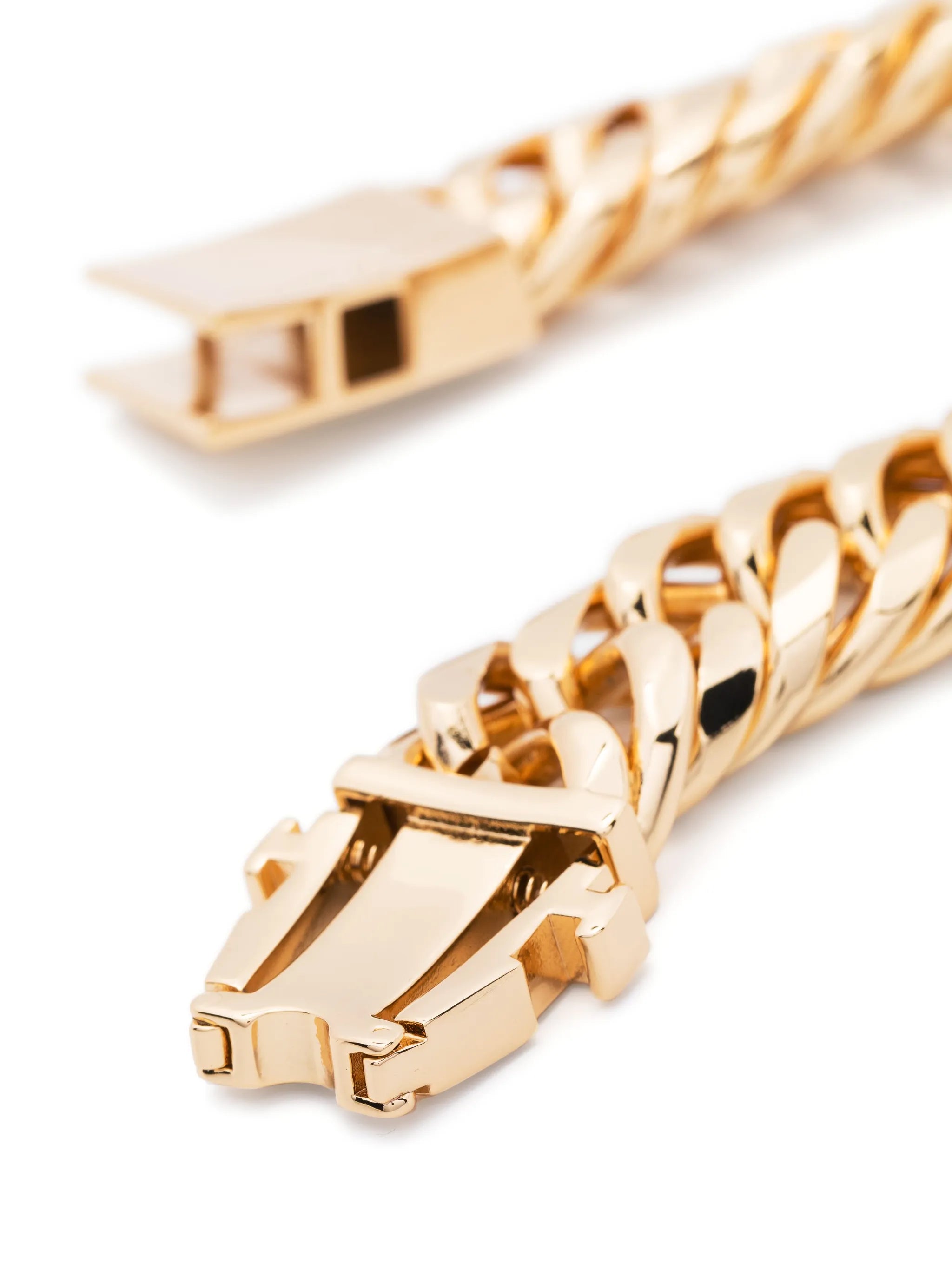 gold-plated curb-chain bracelet