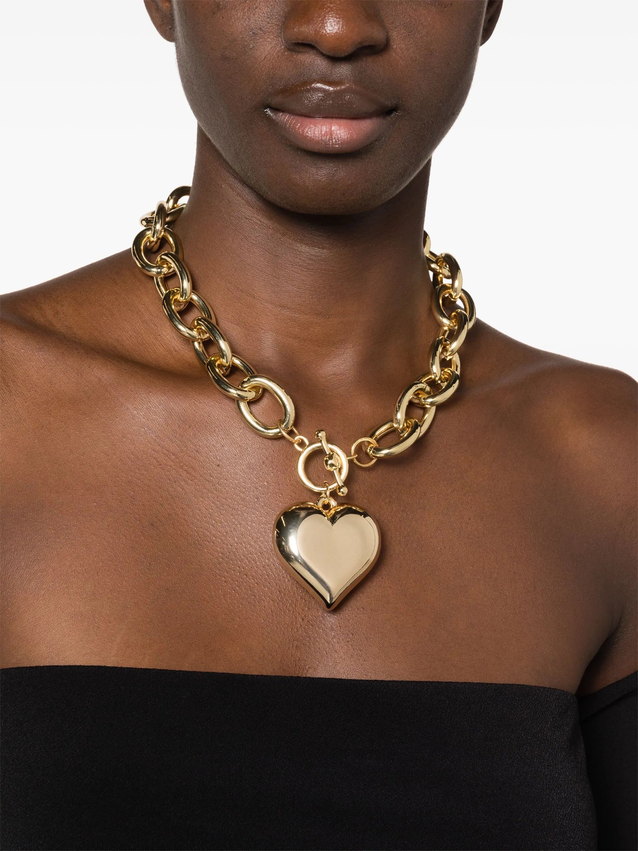 heart-pendant chain necklace