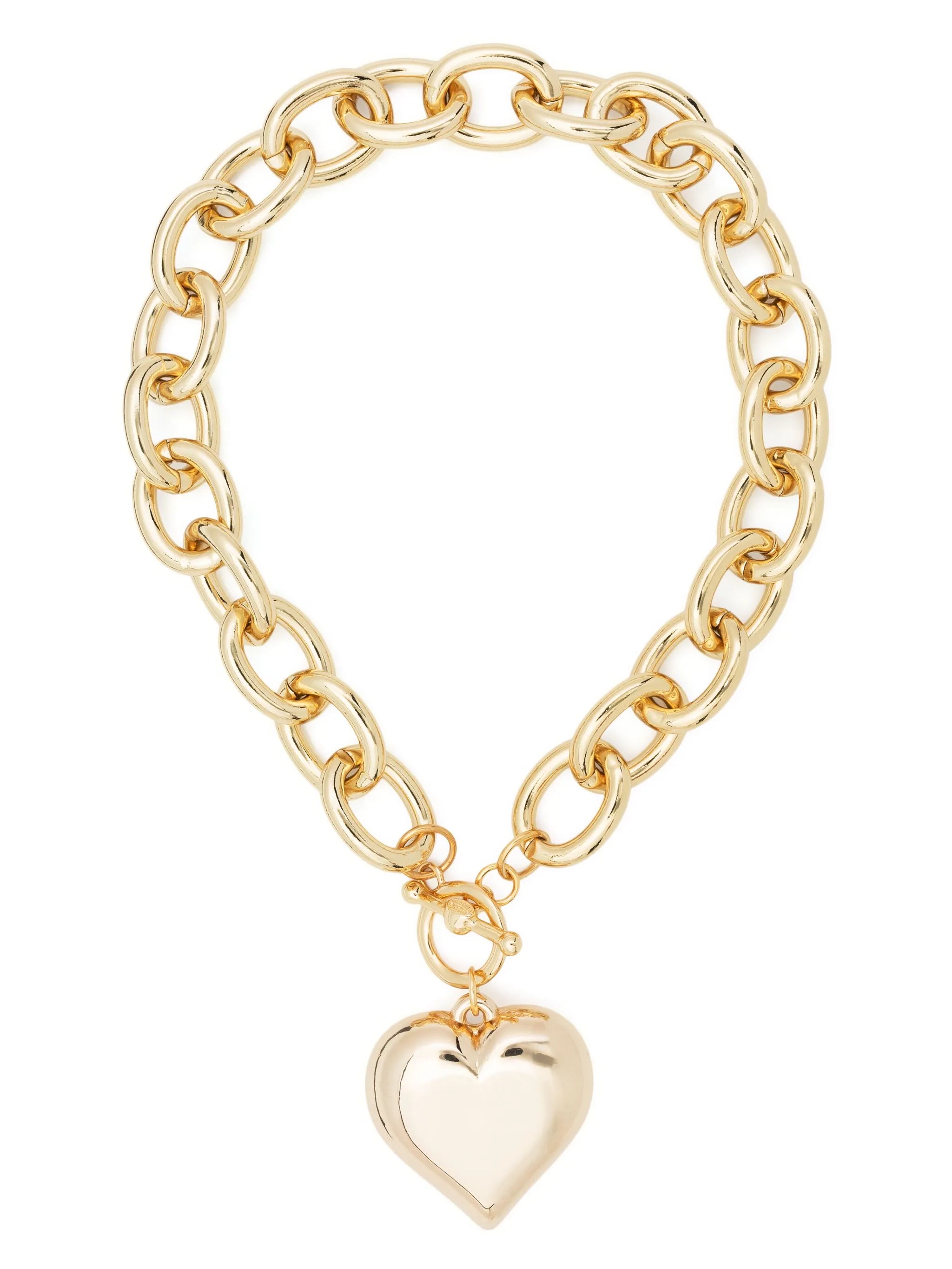 heart-pendant chain necklace