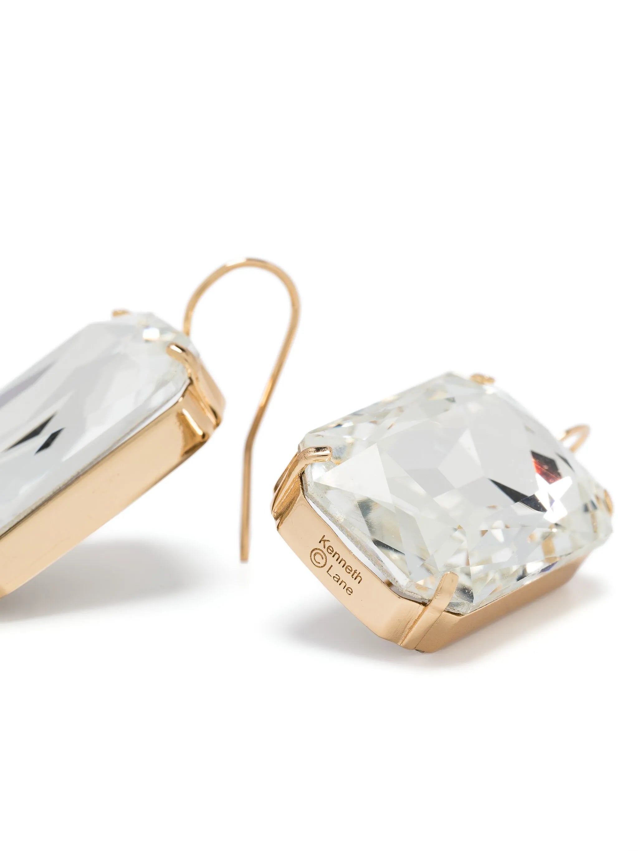 crystal-embellished drop earrings