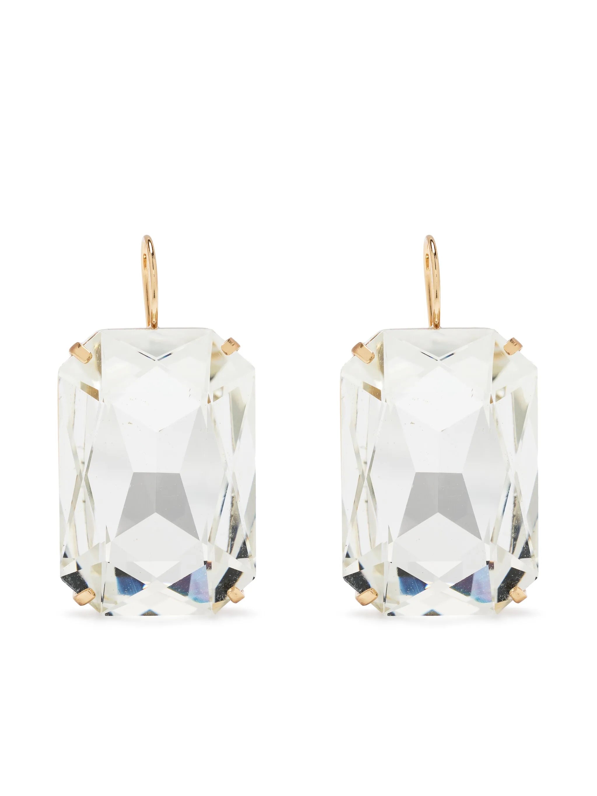 crystal-embellished drop earrings