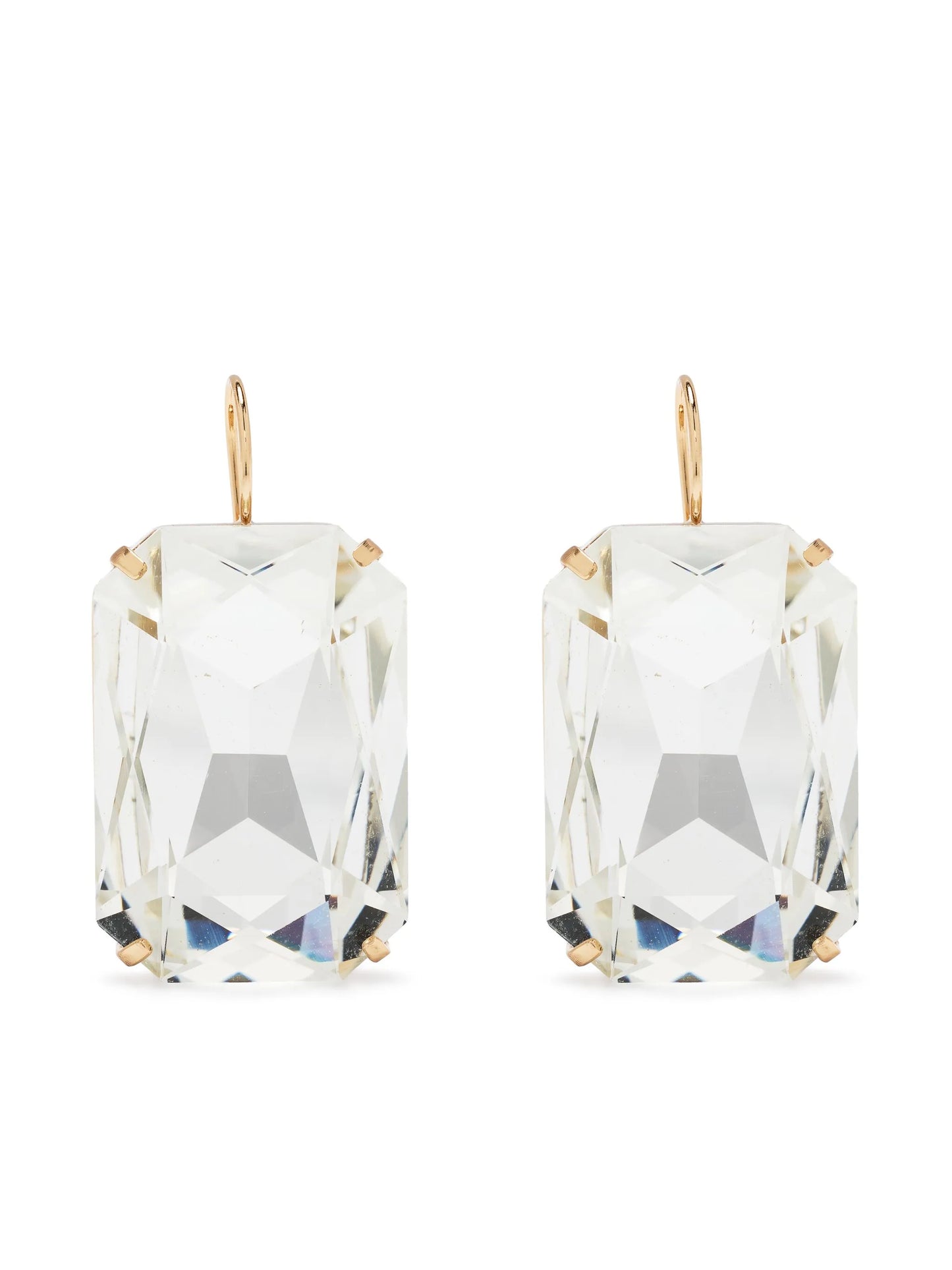 crystal-embellished drop earrings