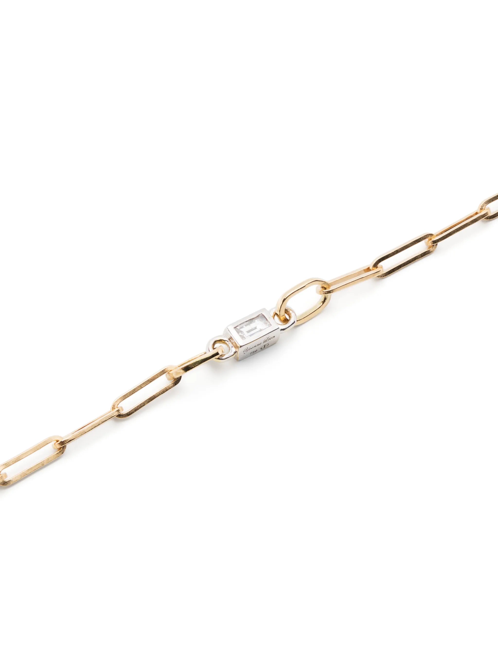 18kt yellow and white gold Rivière diamond bracelet