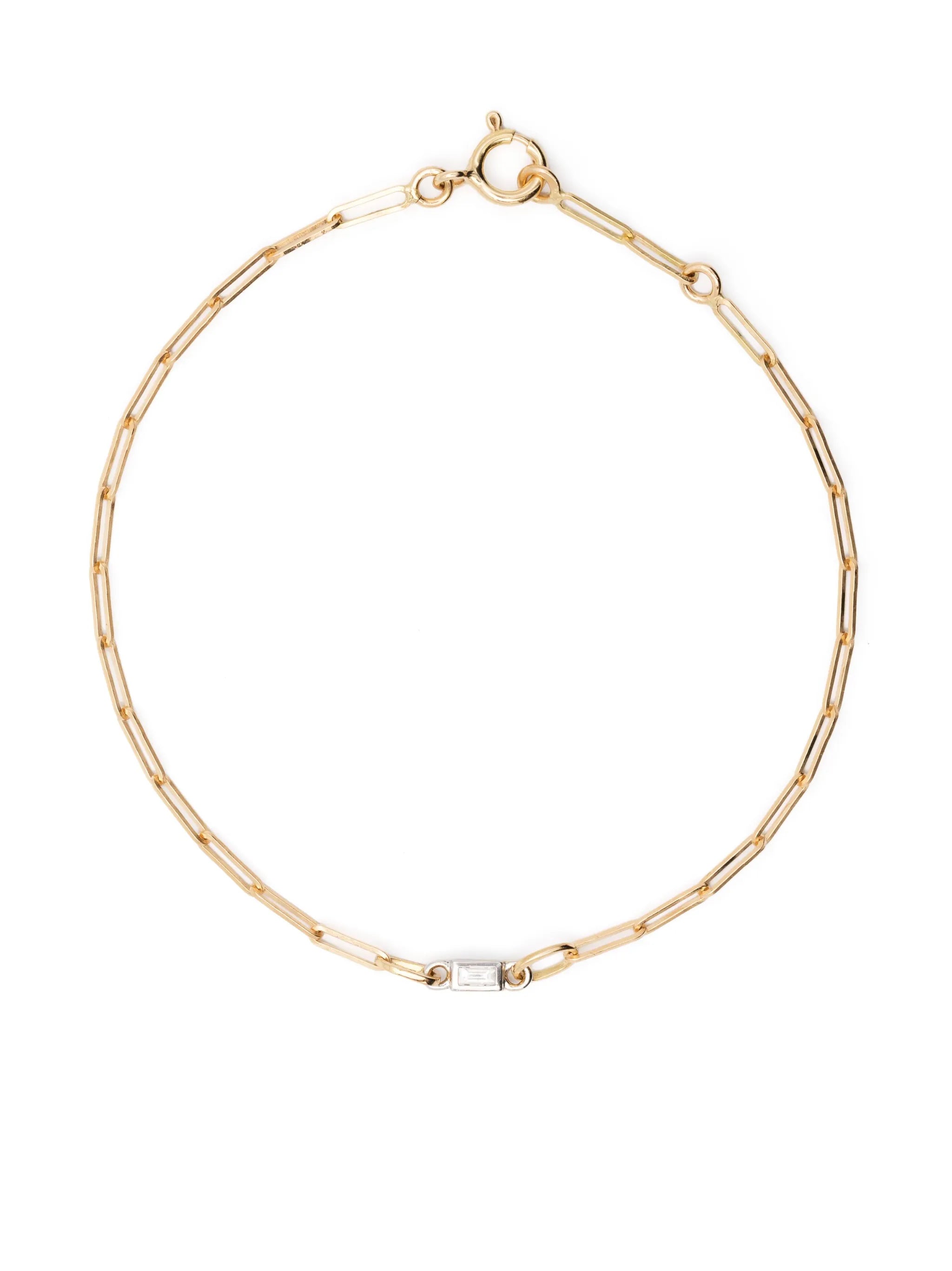 18kt yellow and white gold Rivière diamond bracelet