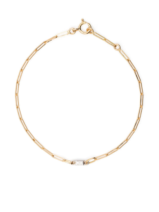 18kt yellow and white gold Rivière diamond bracelet