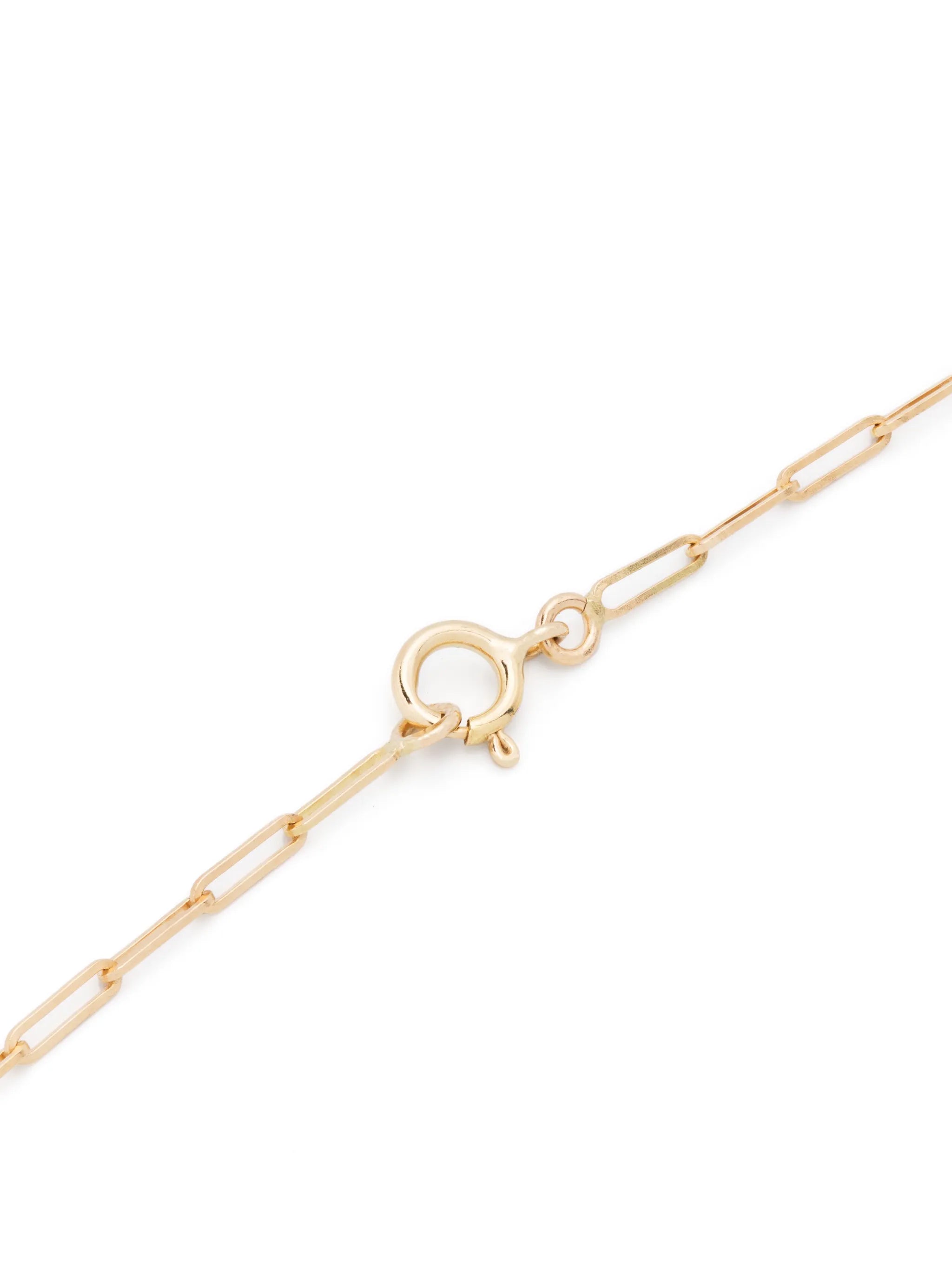 18kt yellow gold Solitaire diamond necklace