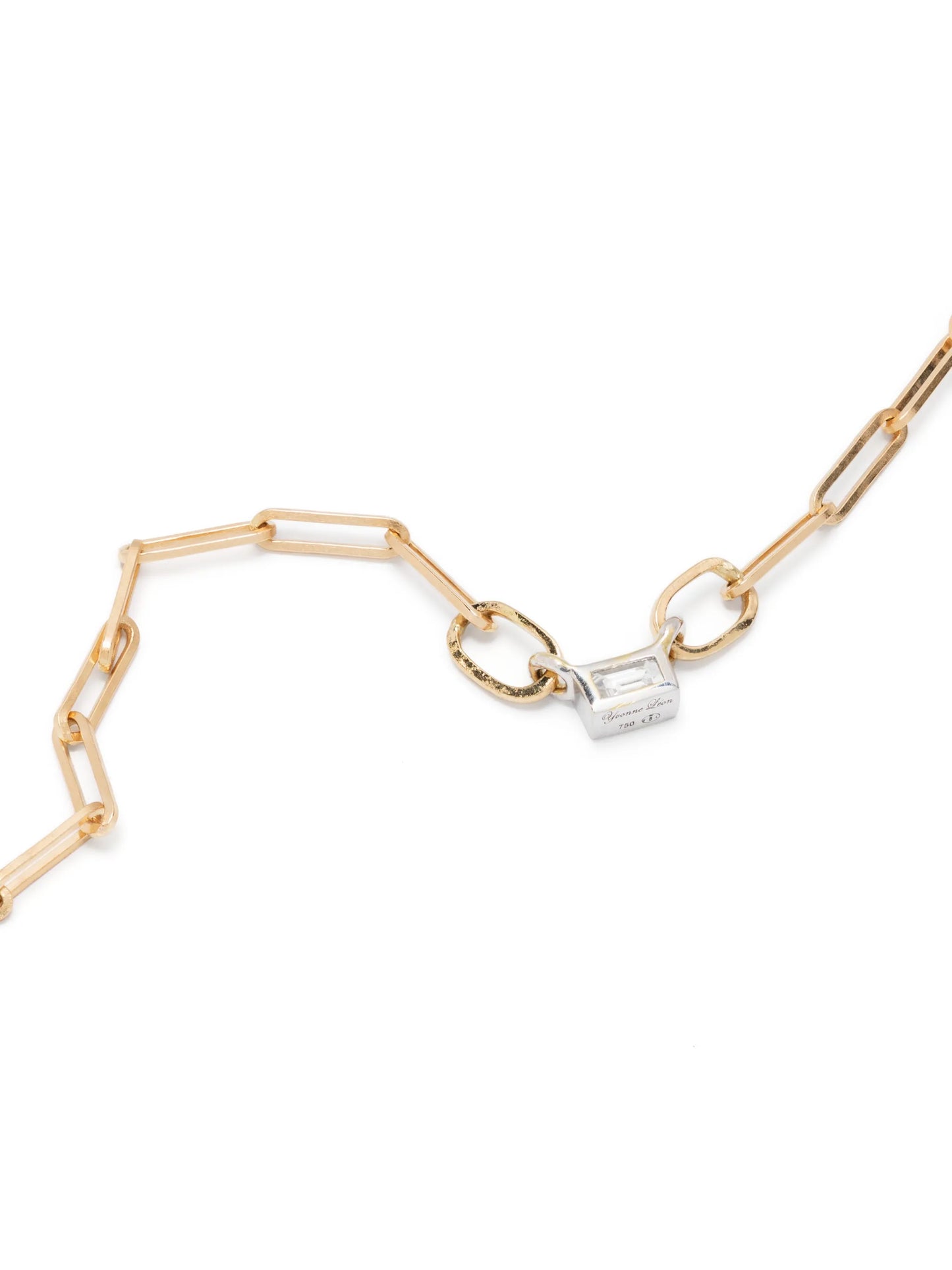 18kt yellow gold Solitaire diamond necklace