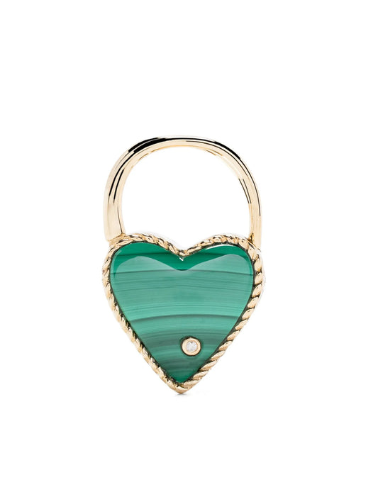 Creole Cadenas Coeur diamond earring