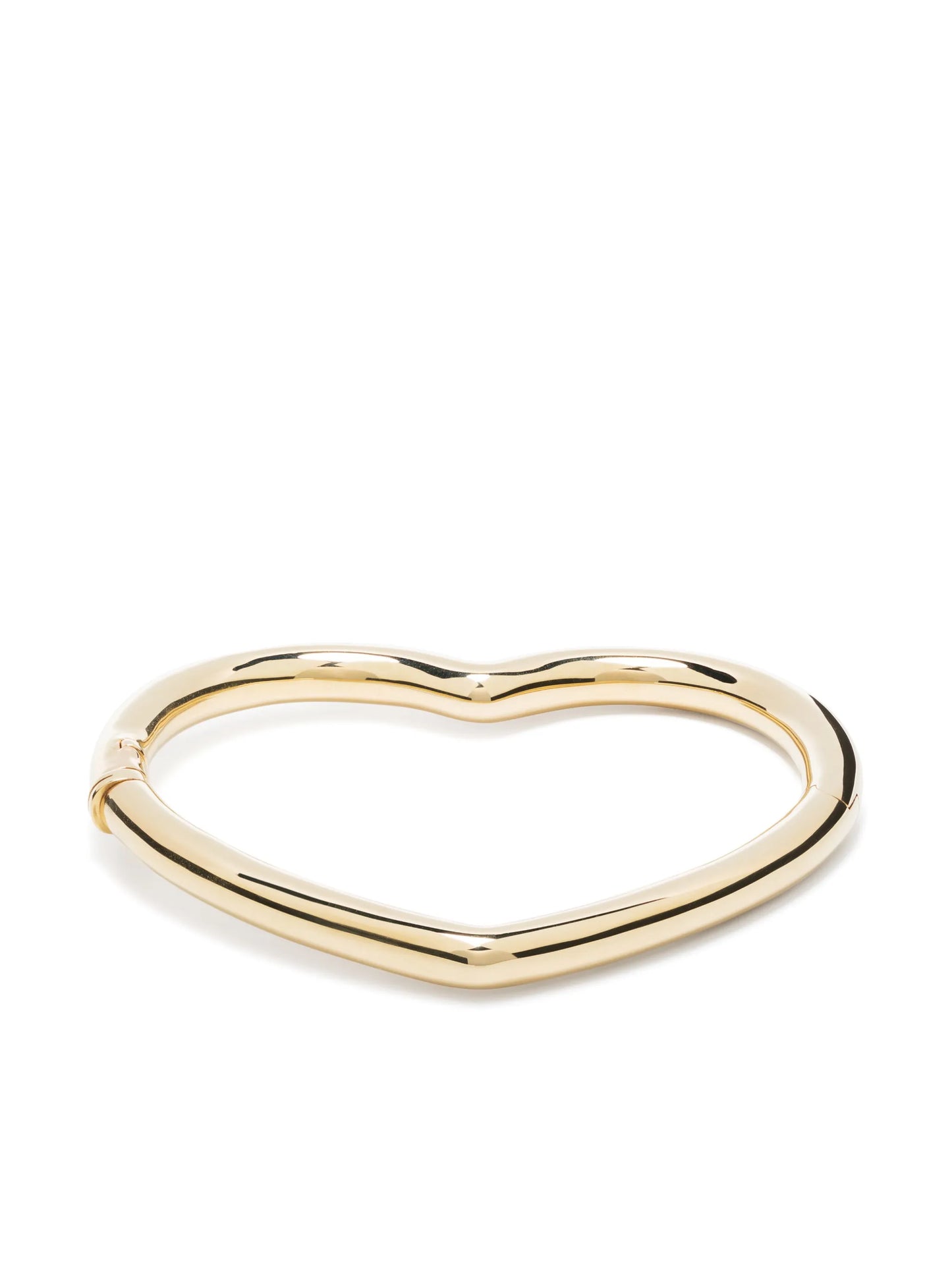 9kt yellow gold Jonc Coeur Lisse bangle