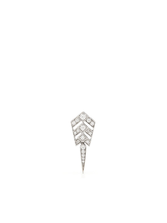 Stairway Arrow diamond drop earring