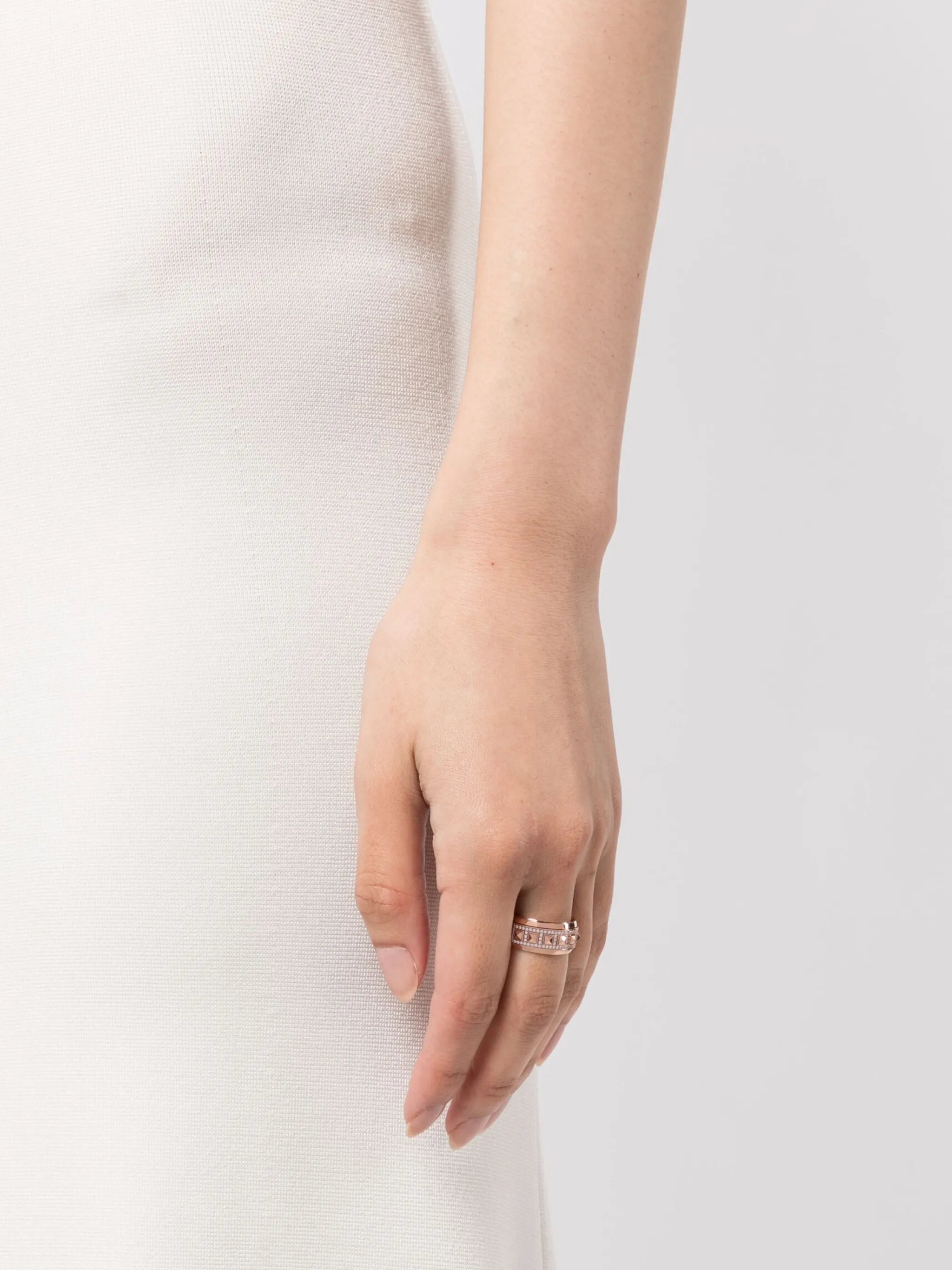 18kt rose gold Rockaway Spinner diamond ring