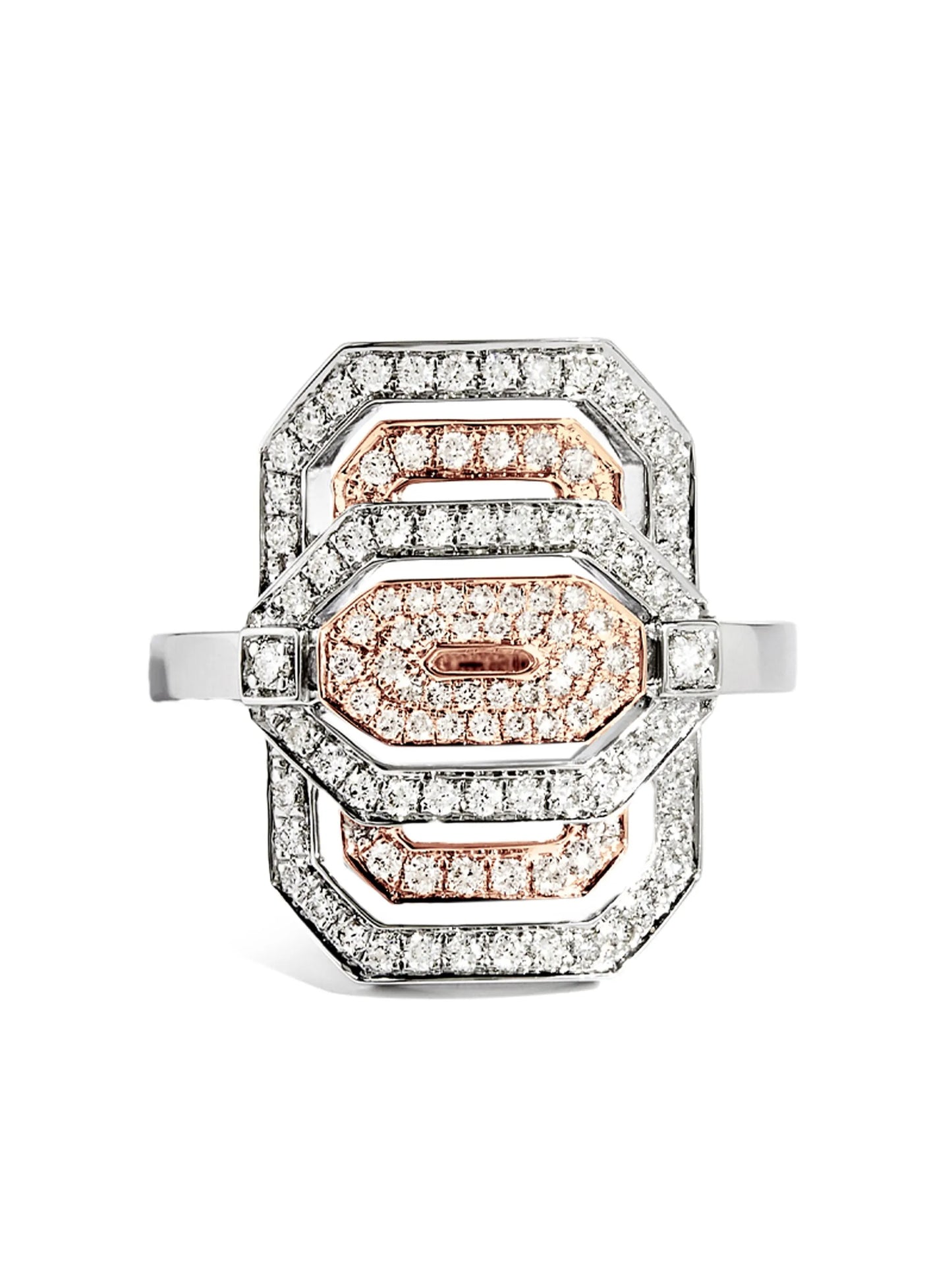 18kt rose gold My Way diamond ring