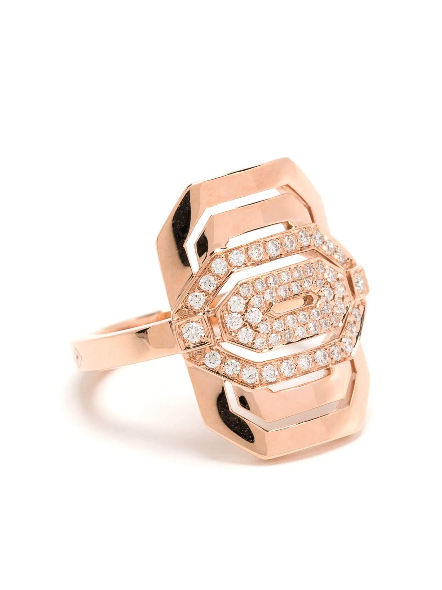 18kt rose gold Mini My Way diamond cocktail ring