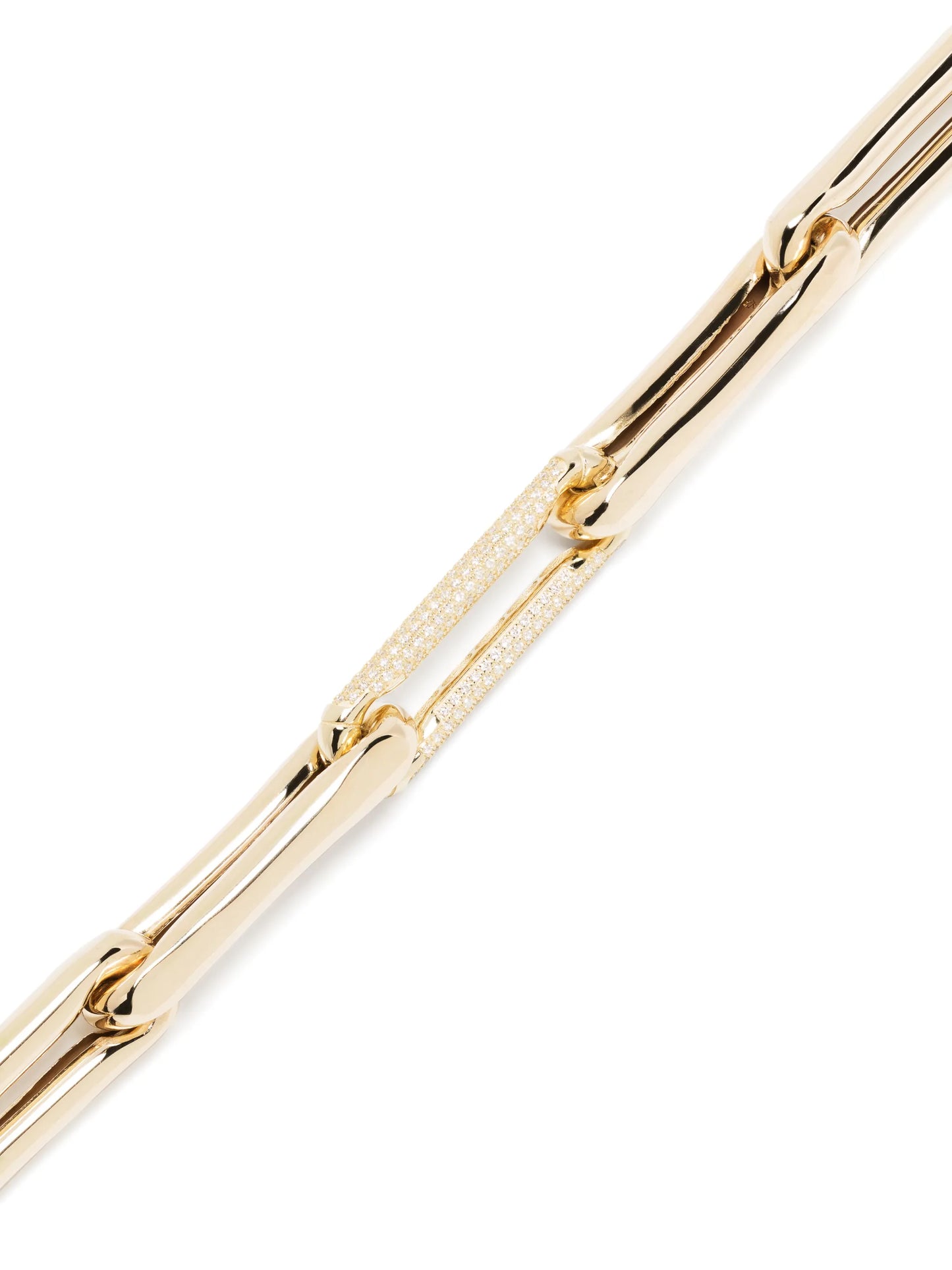 14kt yellow gold diamond chain necklace