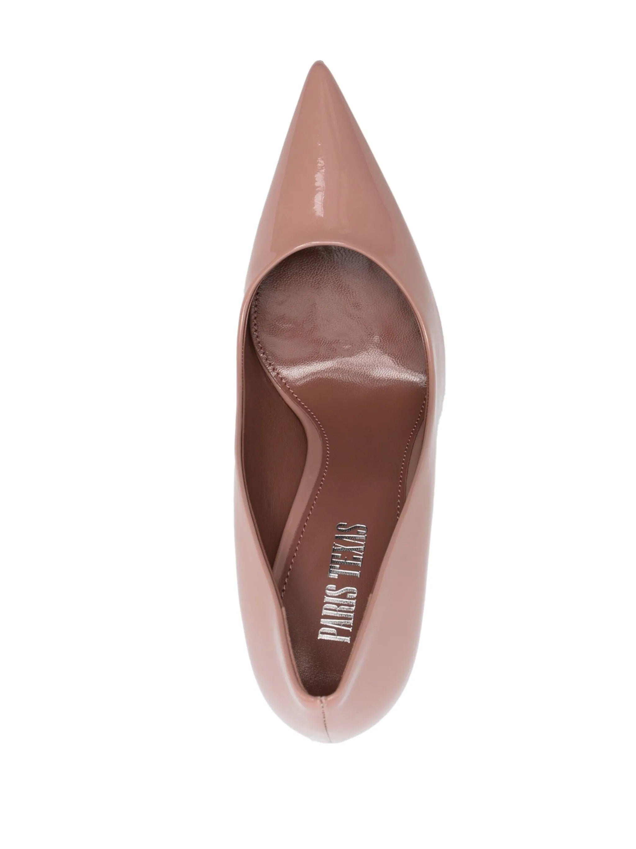 105mm pointed-toe leather pumps