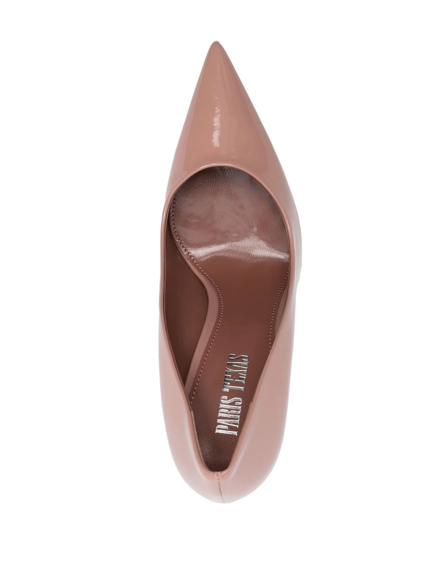 105mm pointed-toe leather pumps