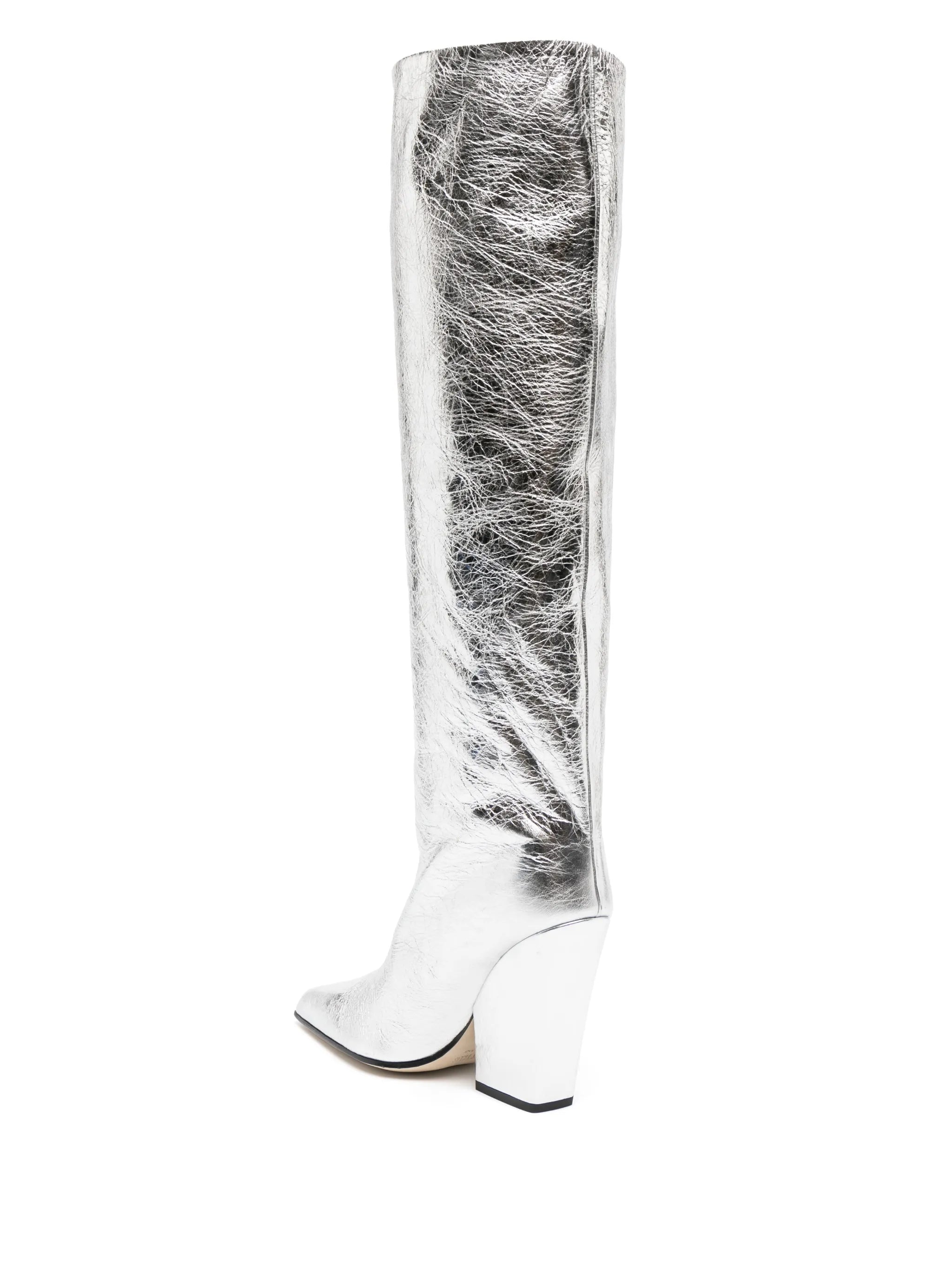 Jane 100mm leather knee-high boots