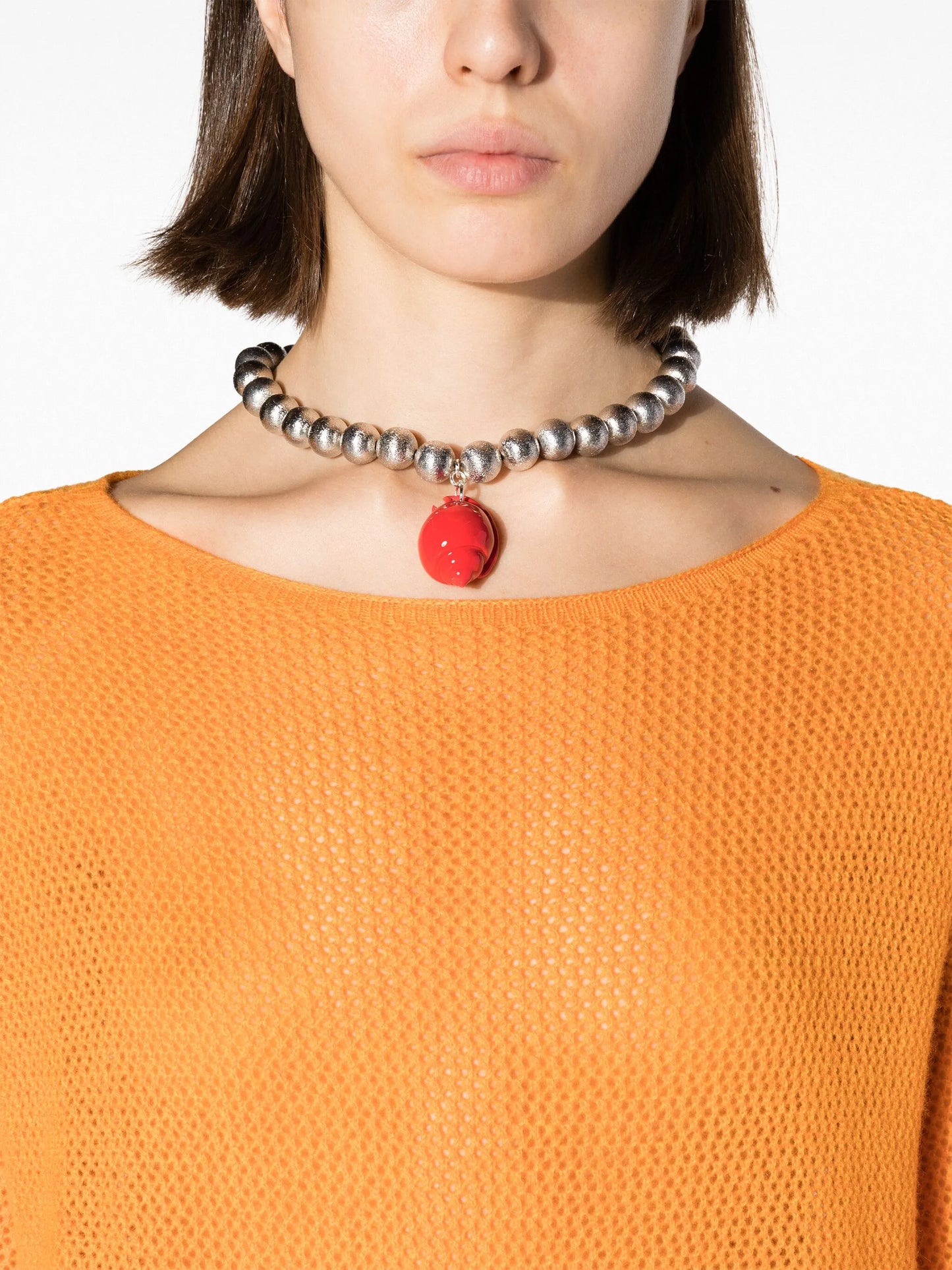 Aruba beaded shell-pendant necklace