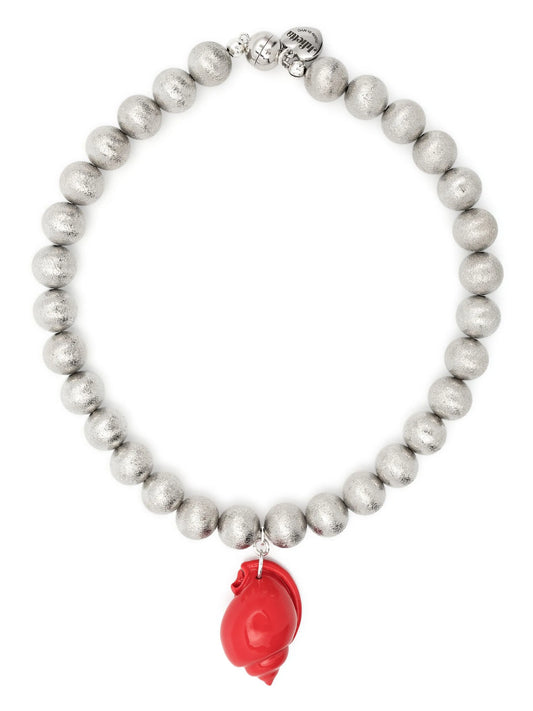 Aruba beaded shell-pendant necklace