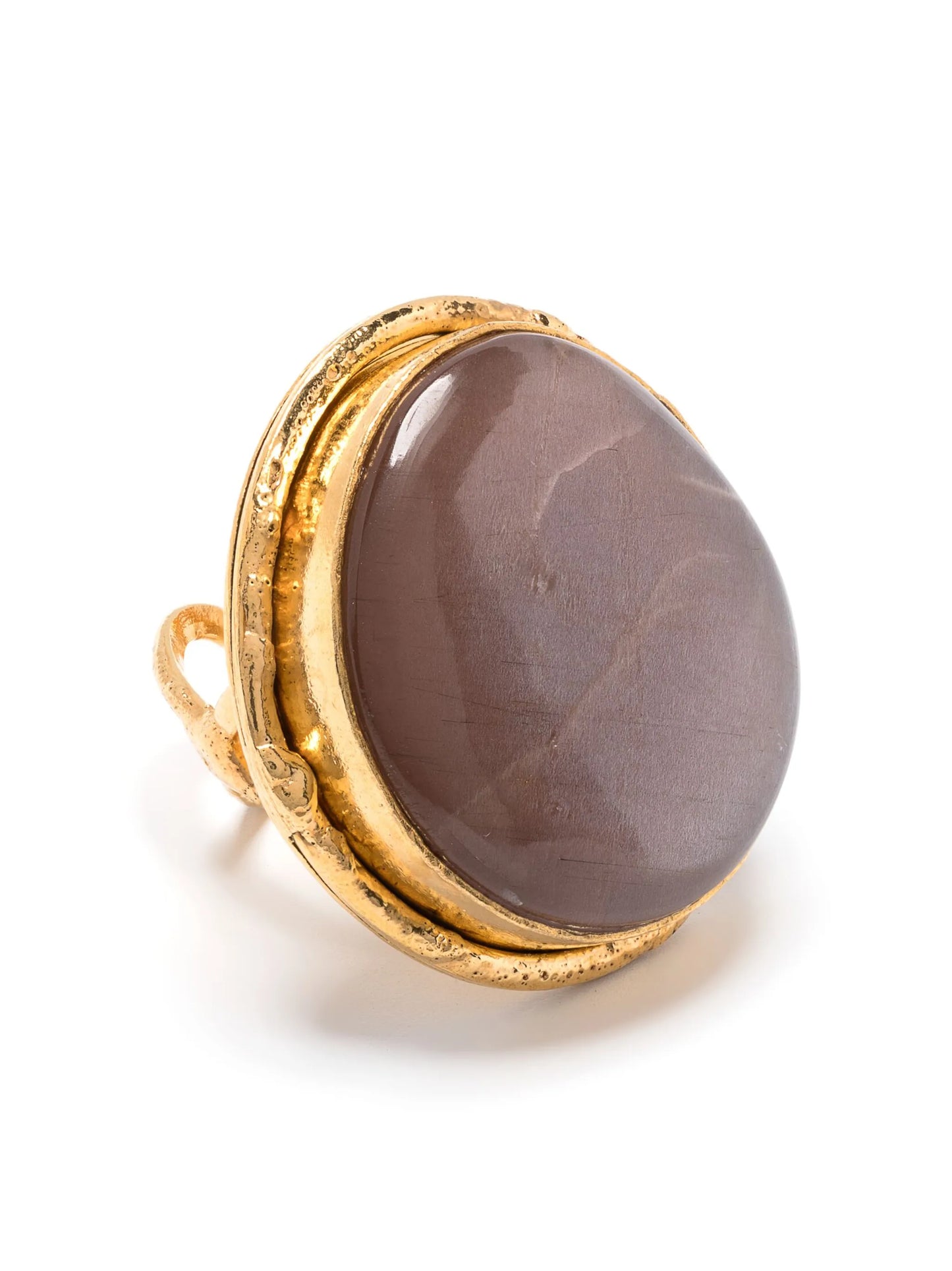 Macaron moon-stone ring