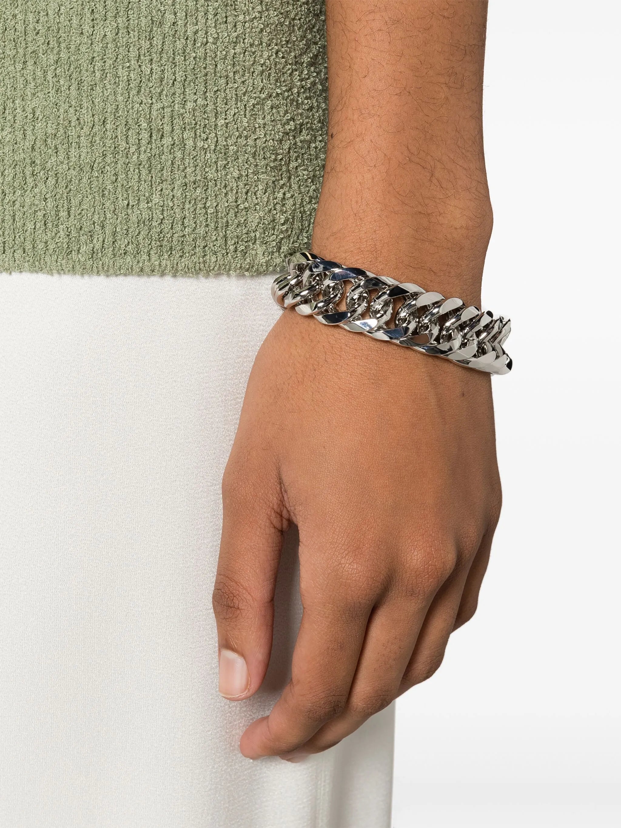 chunky curb-chain bracelet