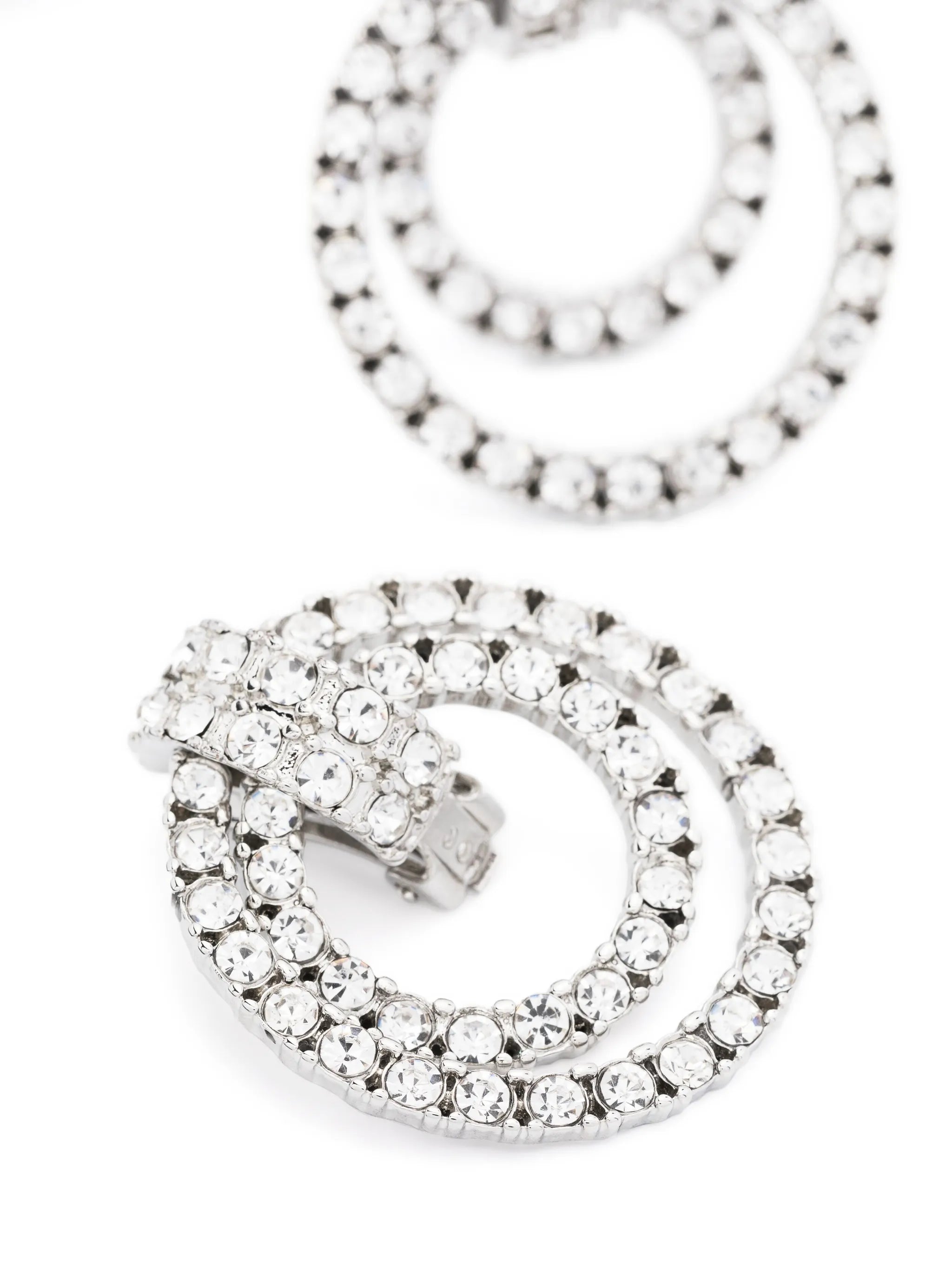 Double Doorknocker crystal-embellished earrings