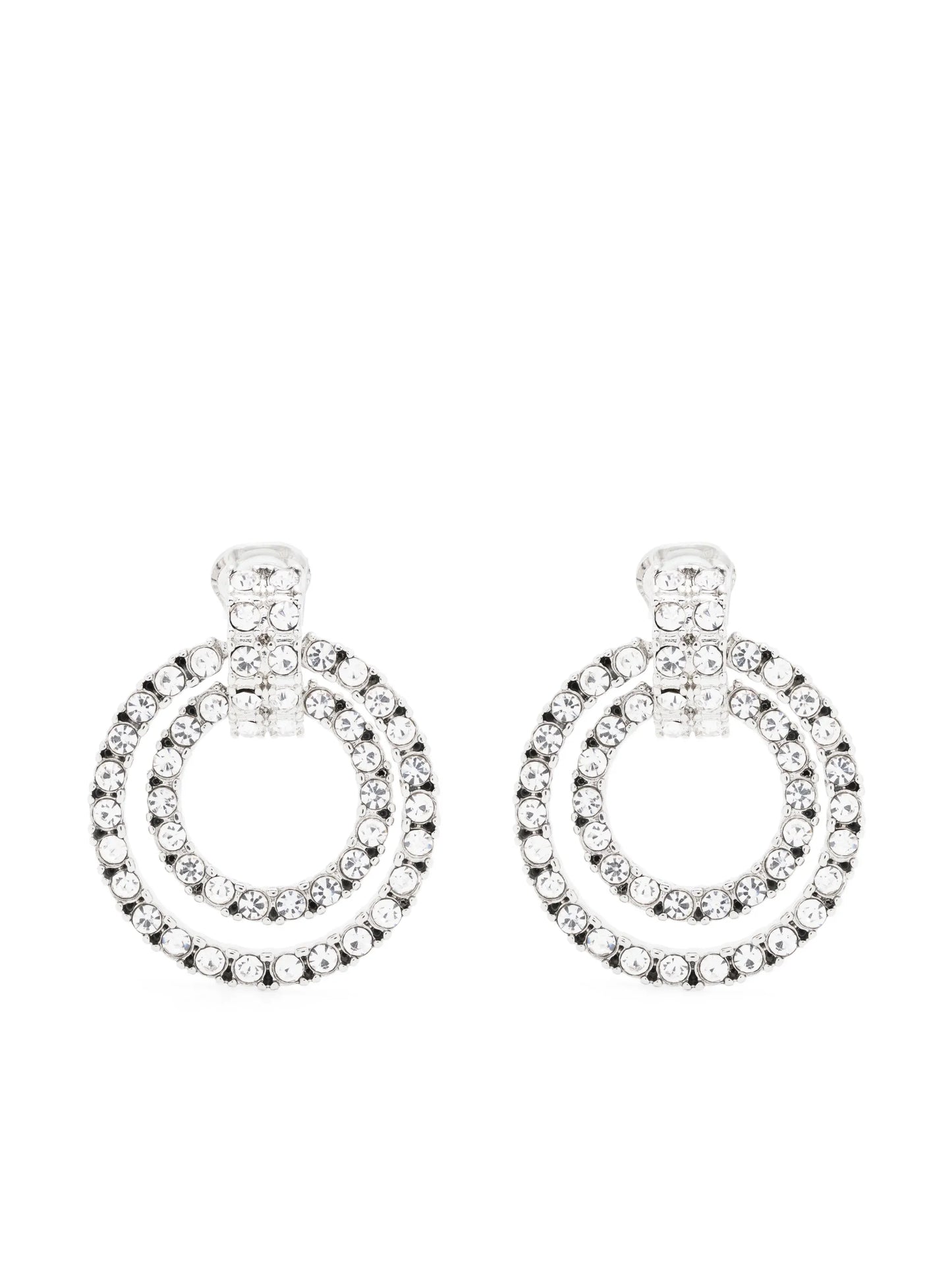 Double Doorknocker crystal-embellished earrings