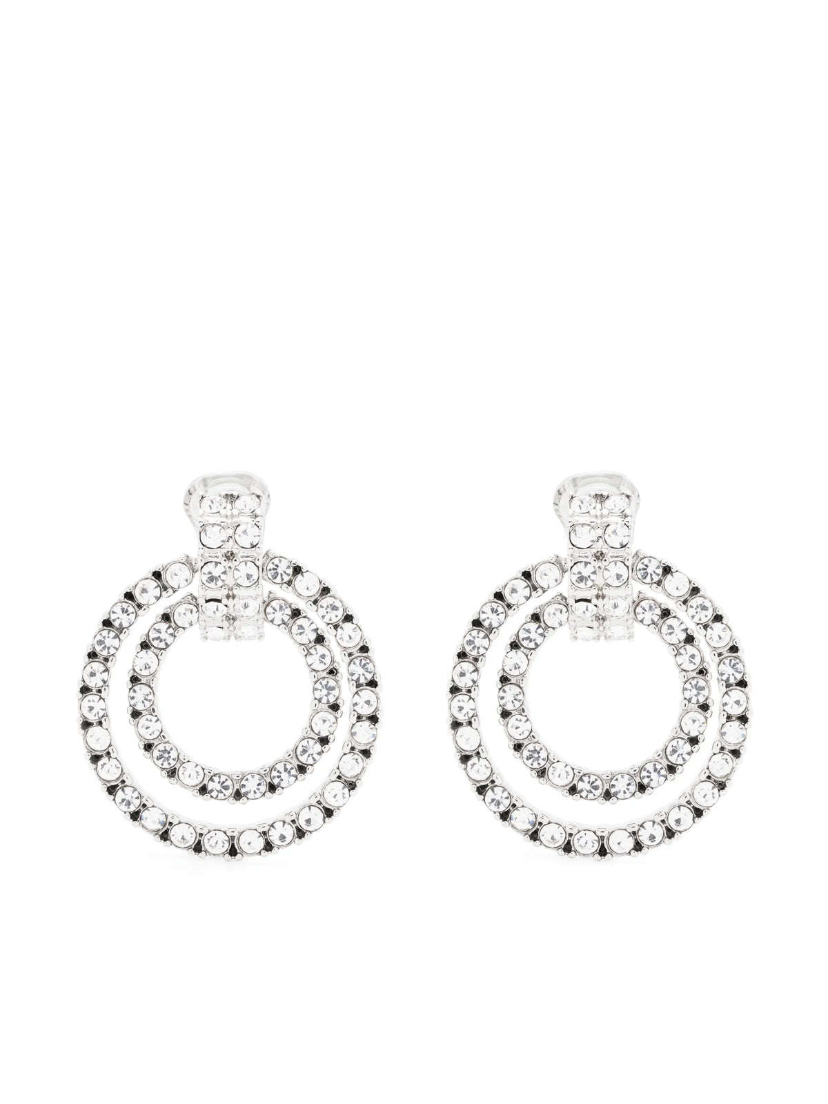 Double Doorknocker crystal-embellished earrings