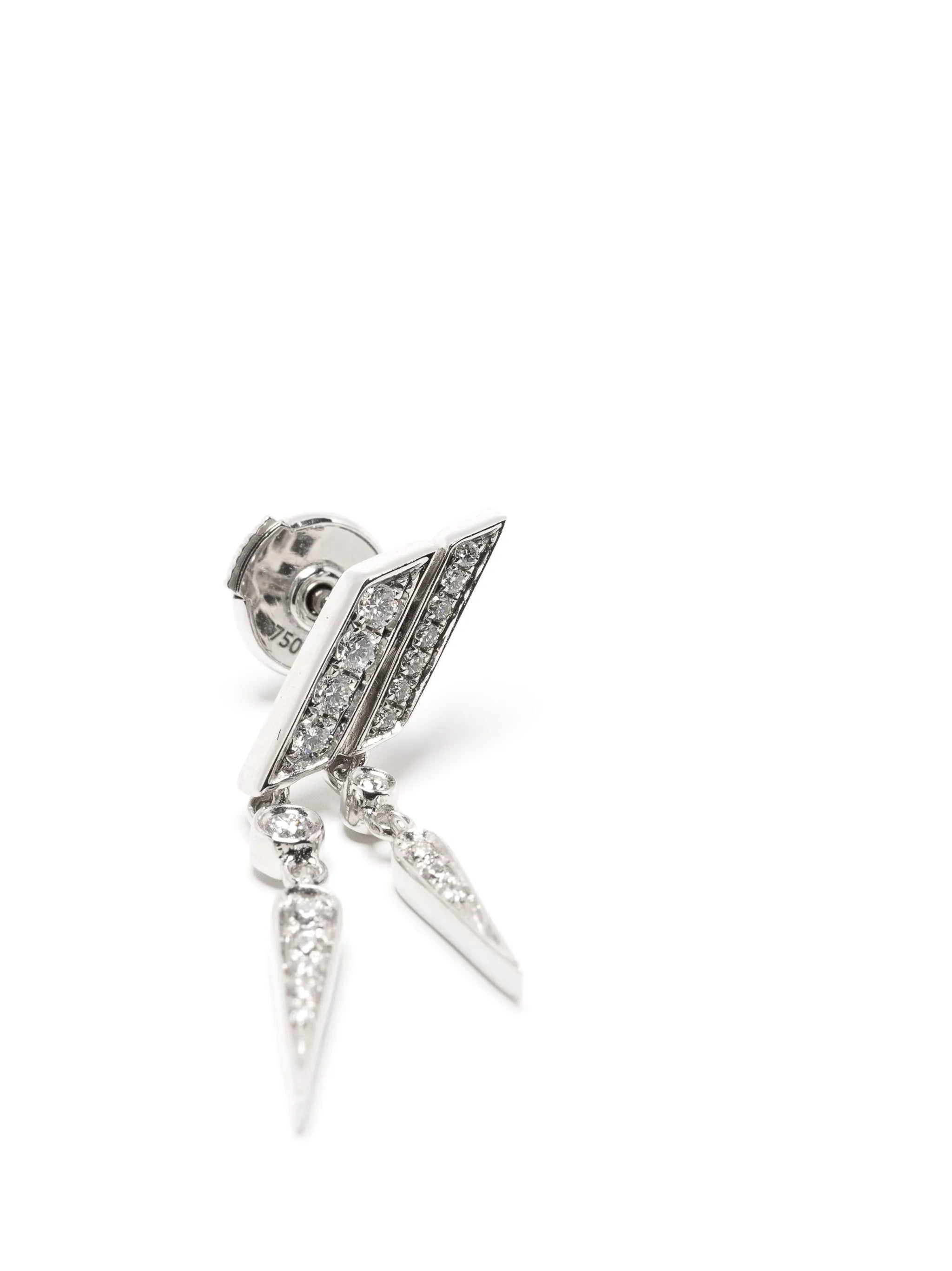 Anyway diamond drop earring