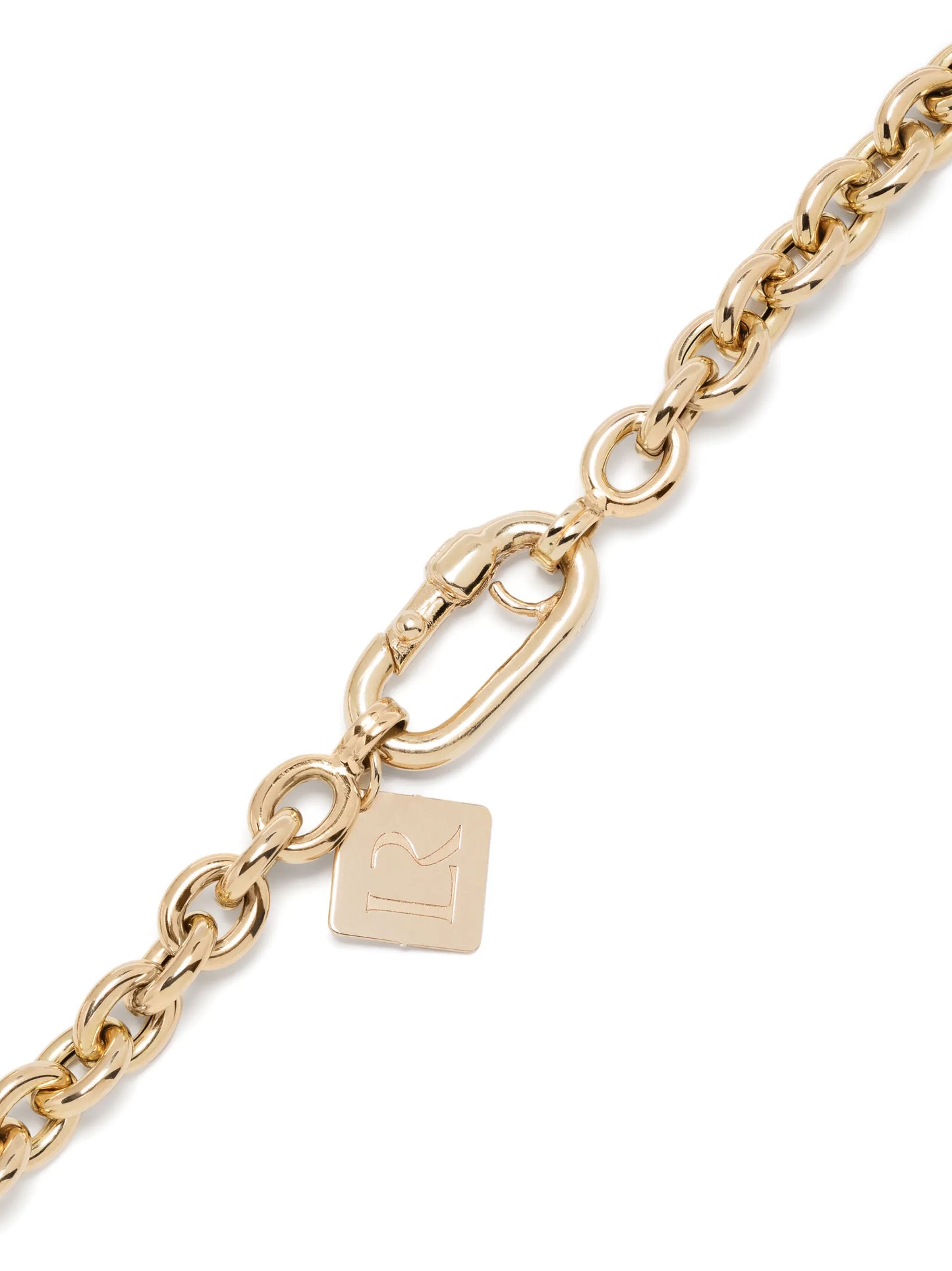14kt yellow gold Clover ruby necklace