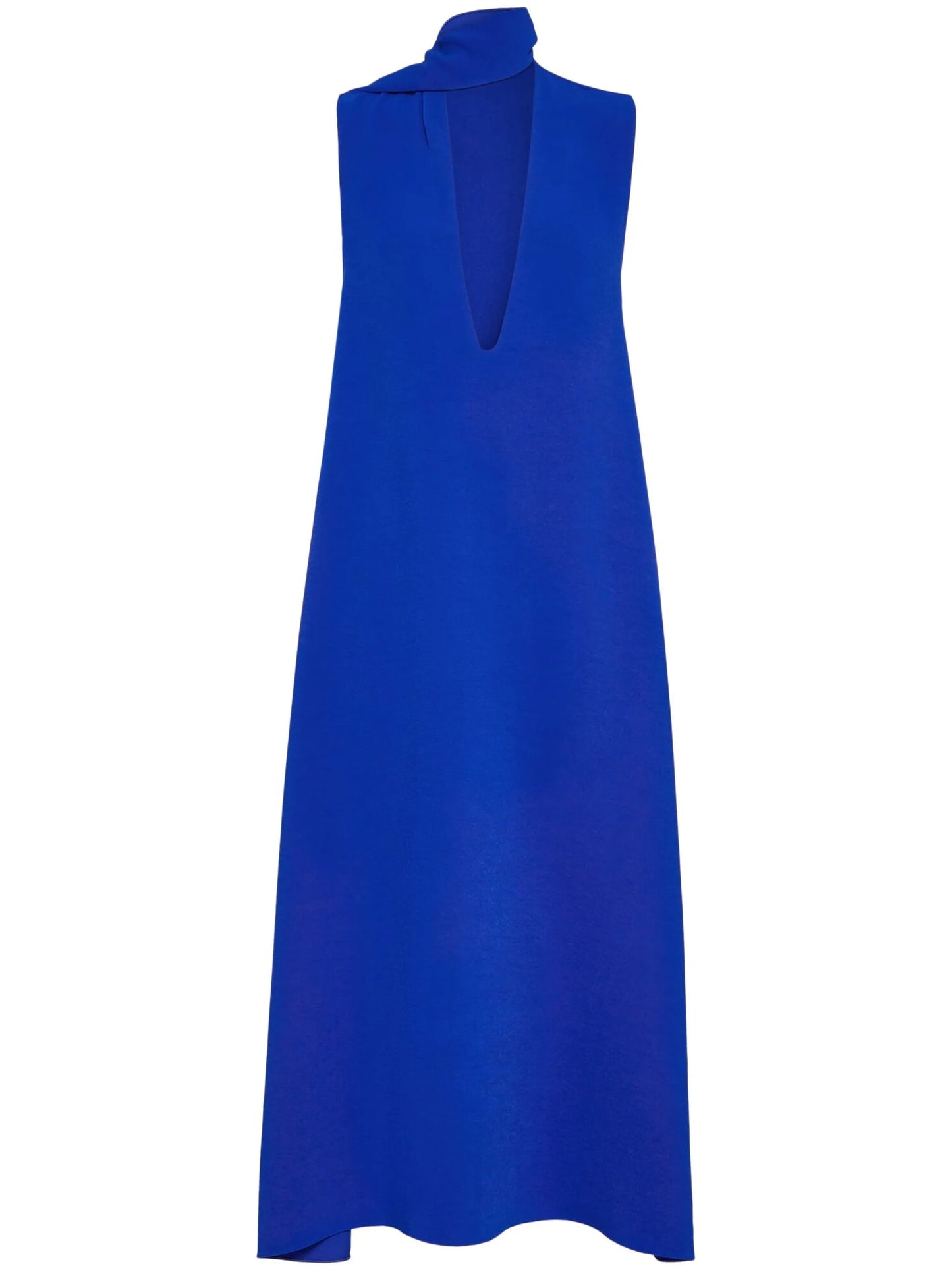 draped-detail maxi dress