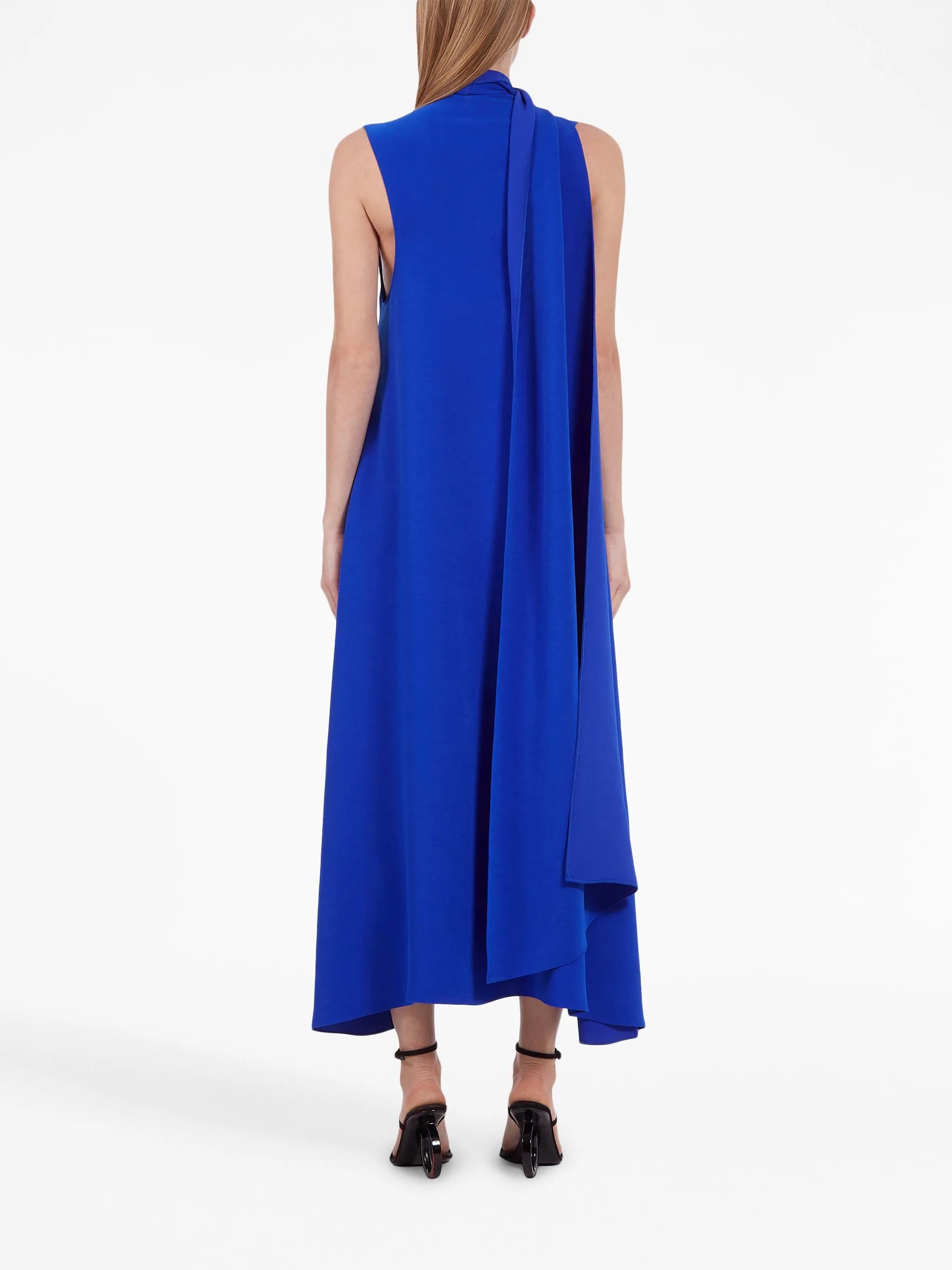 draped-detail maxi dress