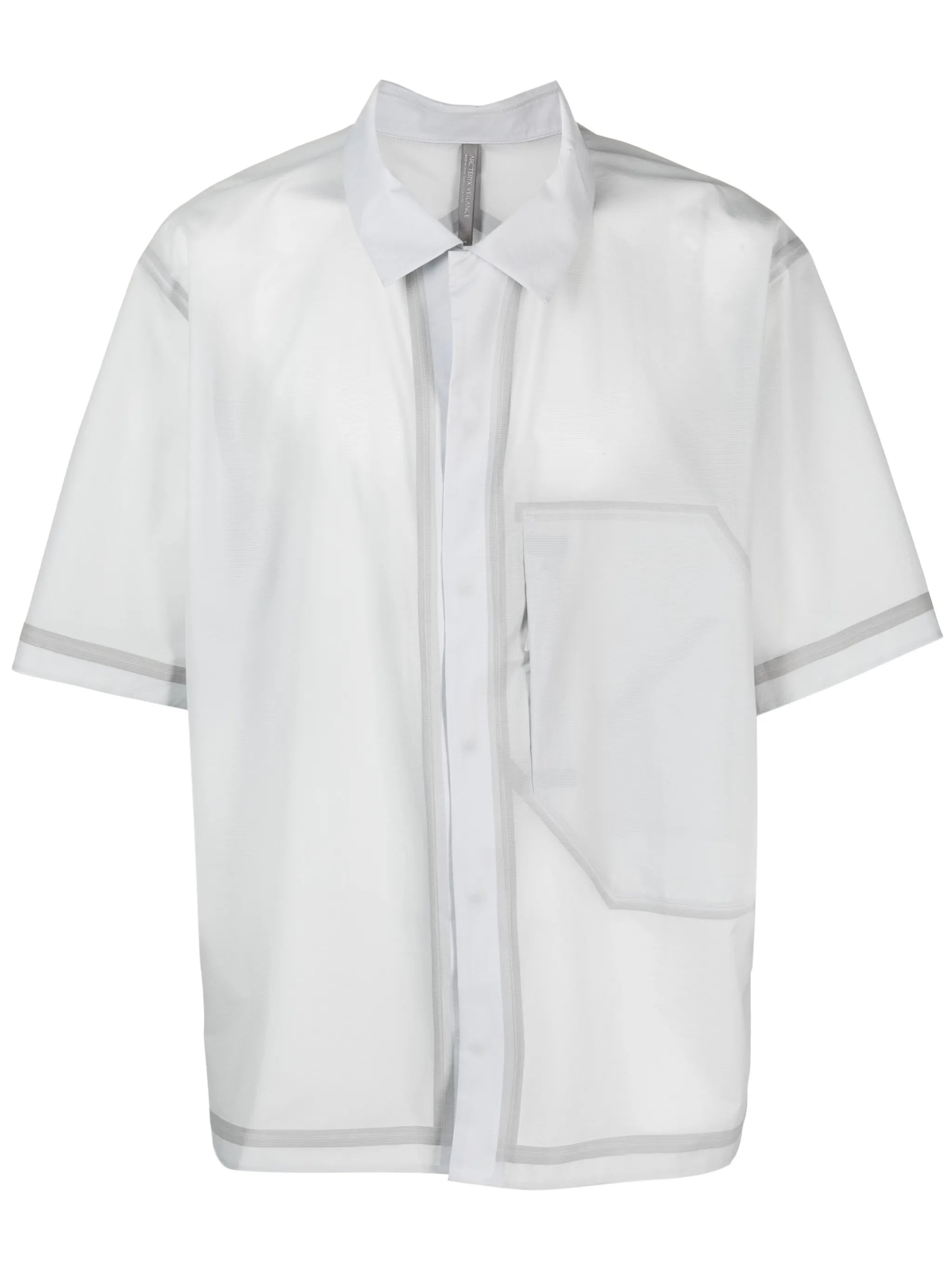 semi-sheer short-sleeve shirt