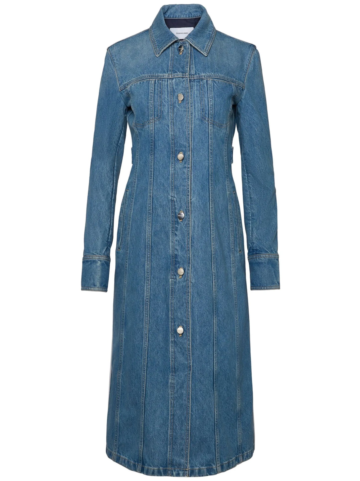two-pocket denim dress