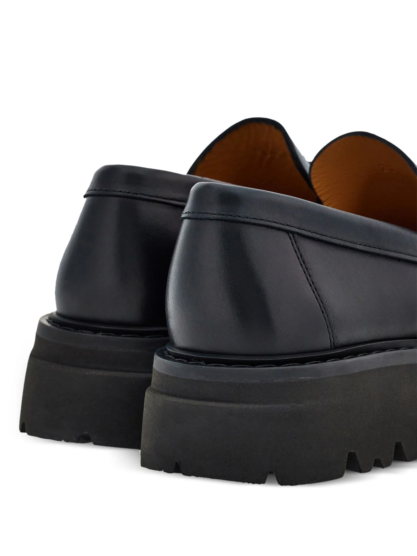 Florian square-toe leather loafers