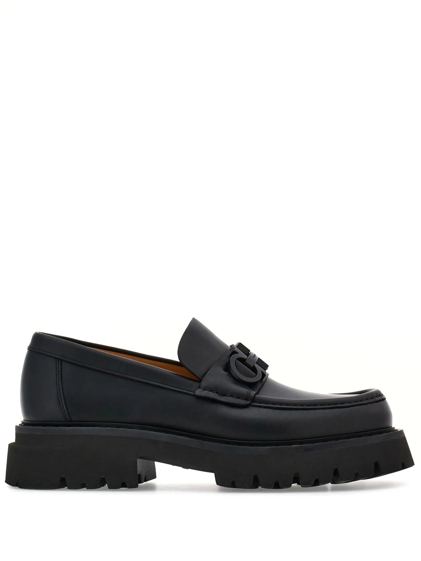 Florian square-toe leather loafers