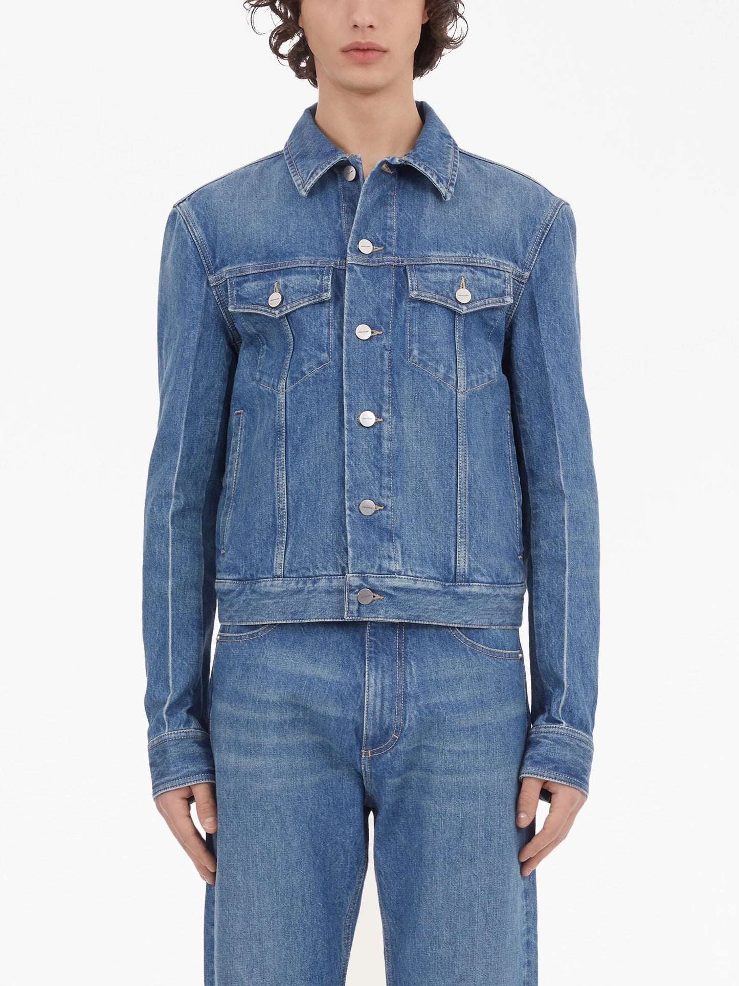 logo-patch denim jacket