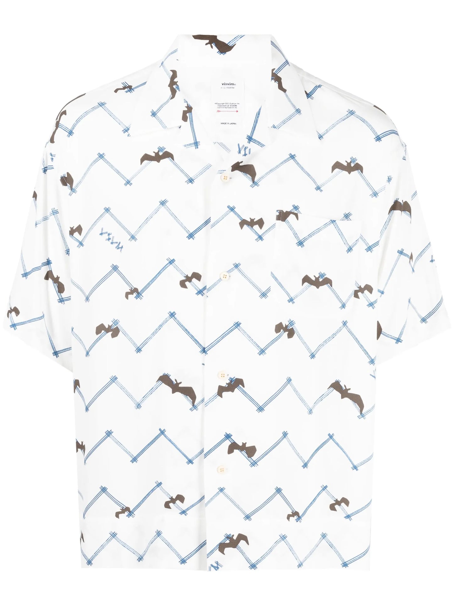 graphic-print short-sleeve shirt