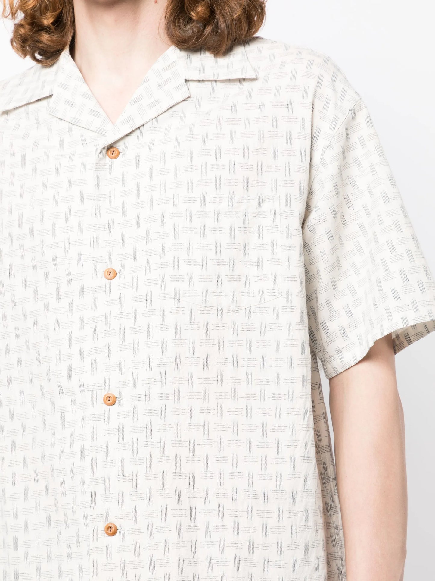 graphic-print short-sleeve shirt