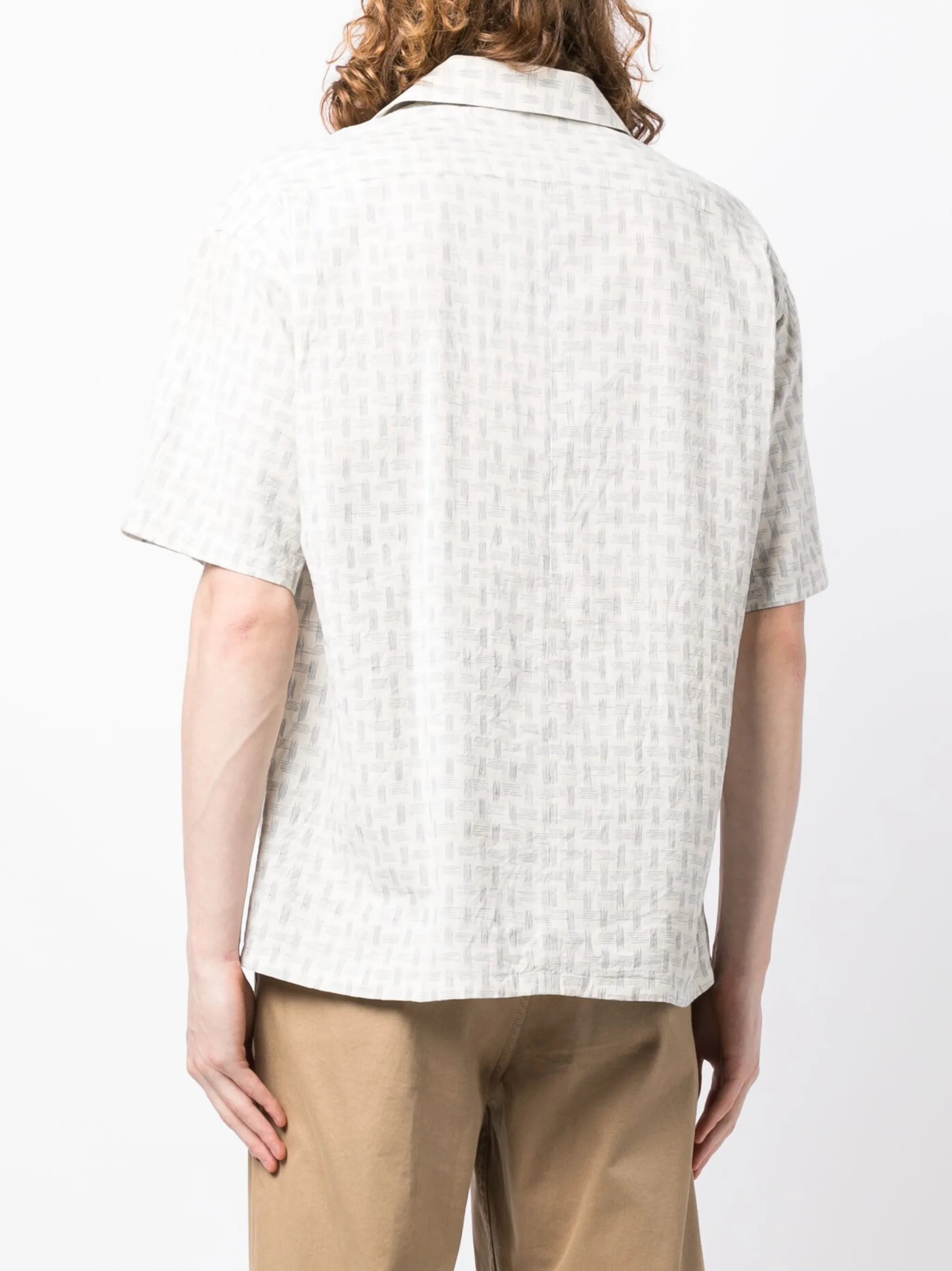 graphic-print short-sleeve shirt