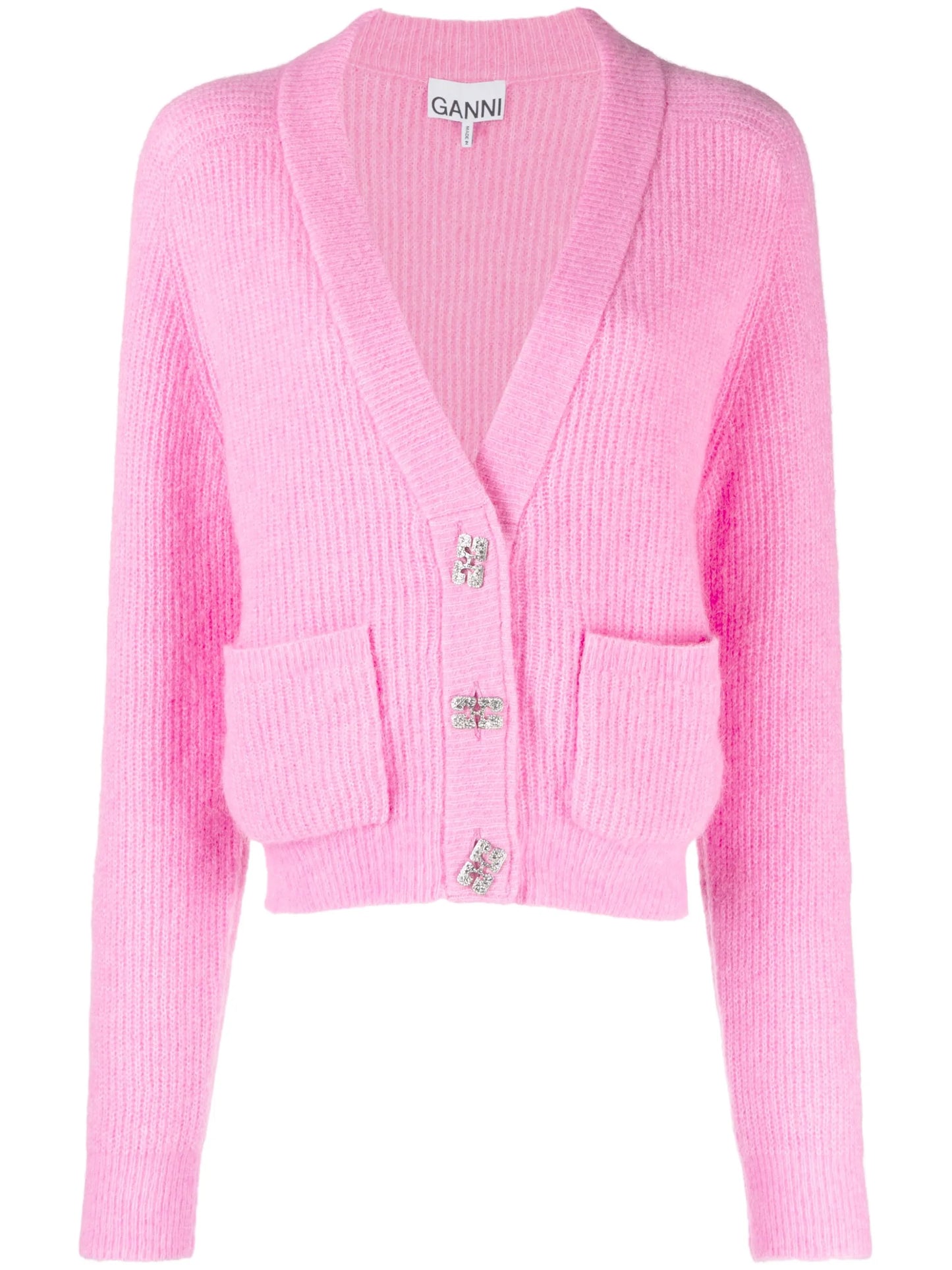 Butterfly-button cardigan