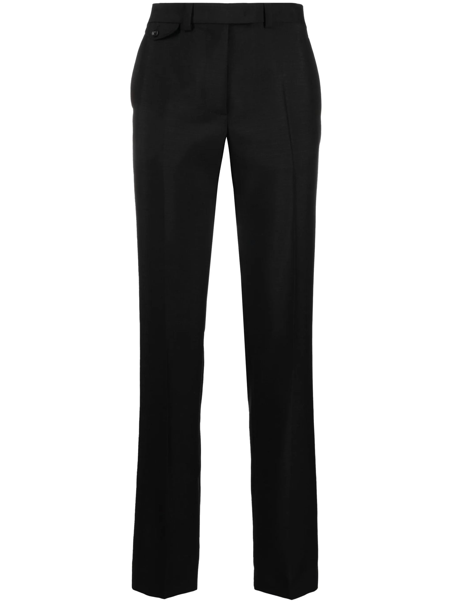 mid-rise straight trousers