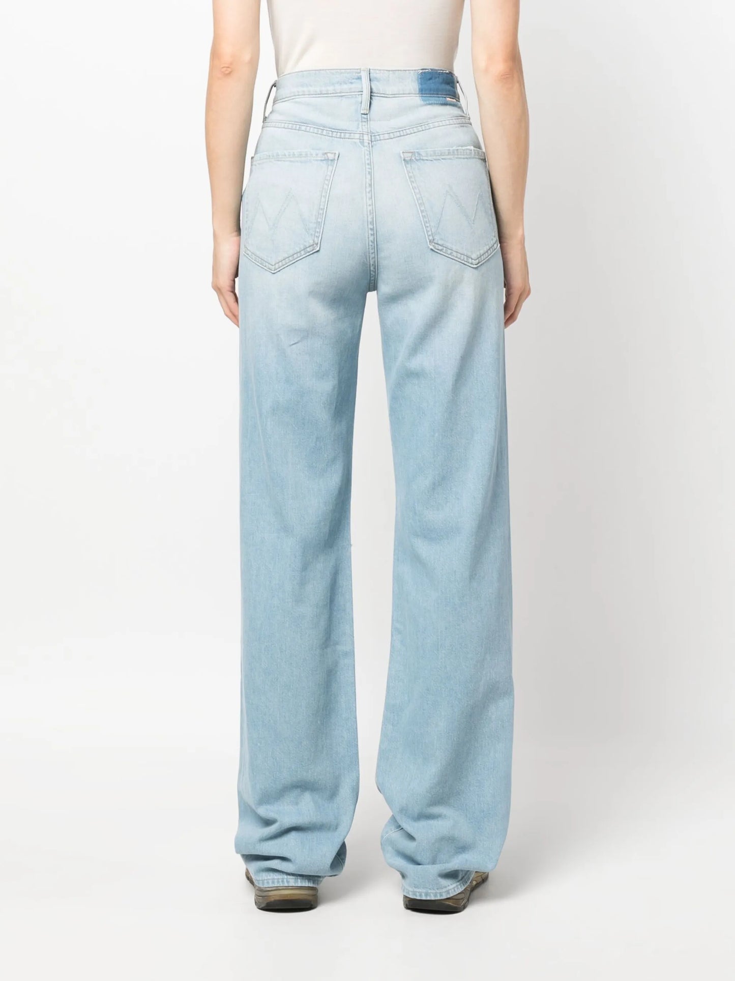 The Maven Heel distressed straight-leg jeans