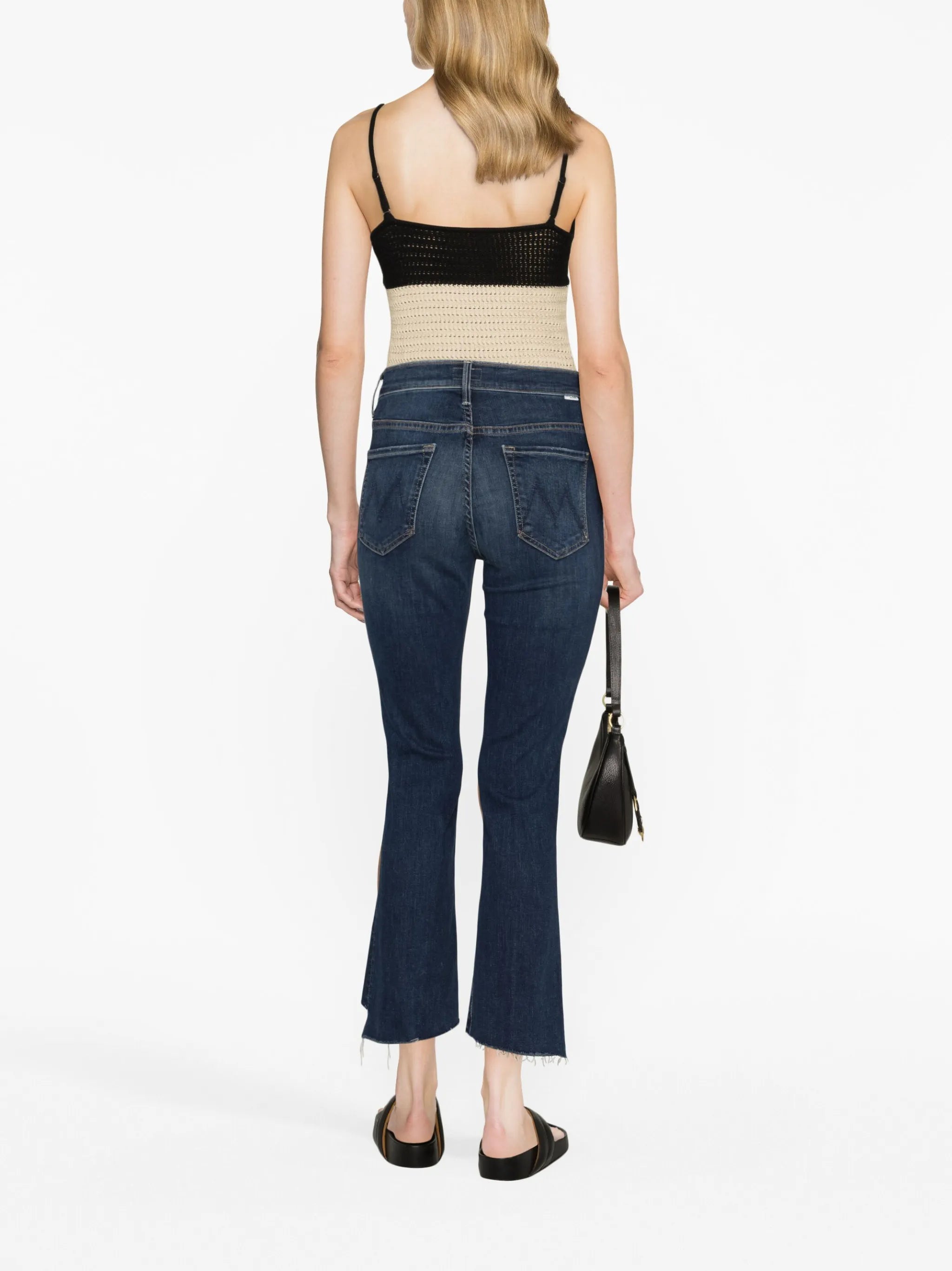 mid-rise cropped jeans