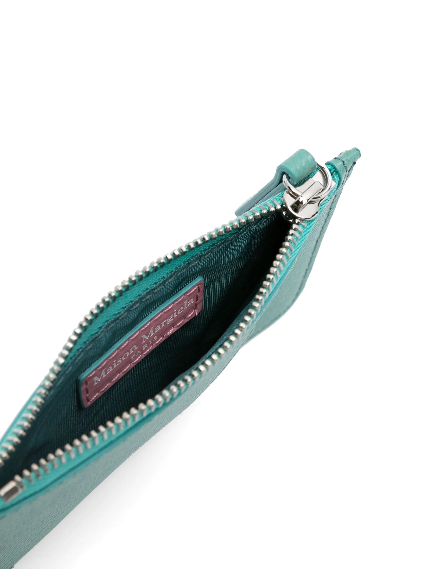 four-stitch long leather wallet