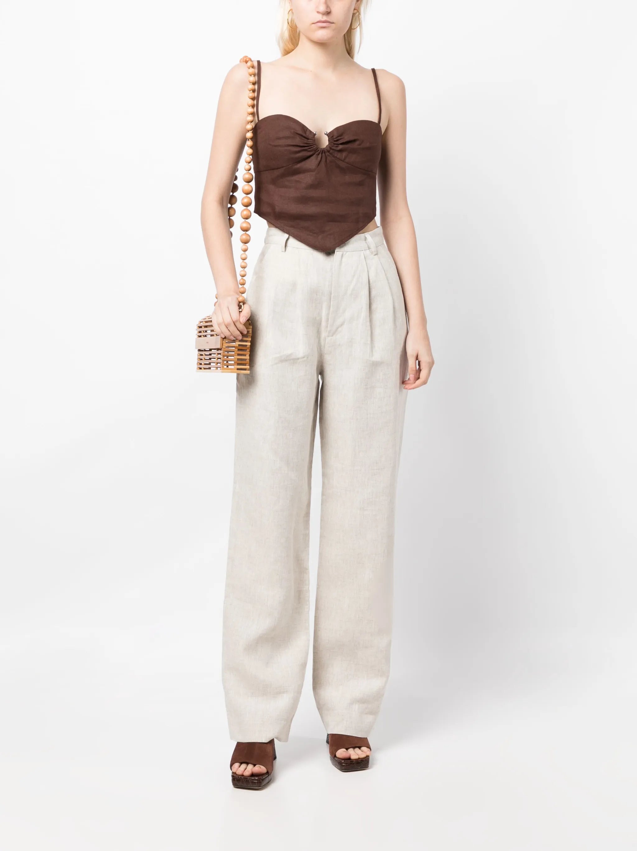 Mason wide-leg linen trousers